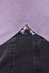 Max Colton Purple Honeycomb Short Sleeve Jersey Knit