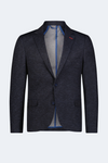 Navy with Light Blue and White Tiny Dots Sport Coat