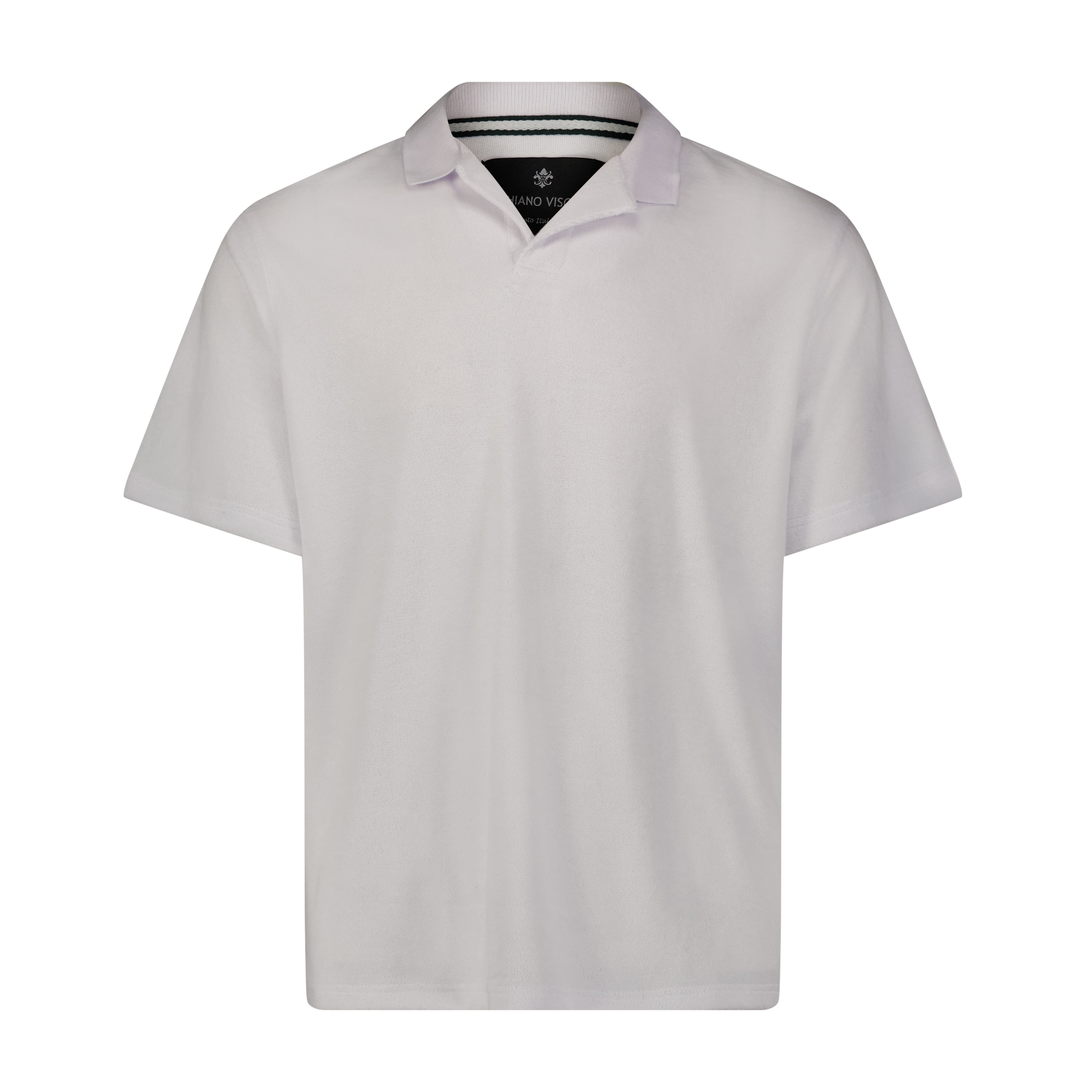 Tシャツ・カットソー Sporty & Rich SS25 TERRY POLO (TO001620302BL24 88) Sporty & Rich Prince Sporty Terry Polo Shirt | White | FARFETCH