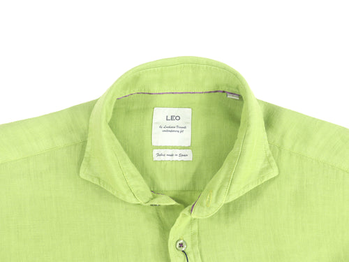 Leo Light Green Linen Shirt