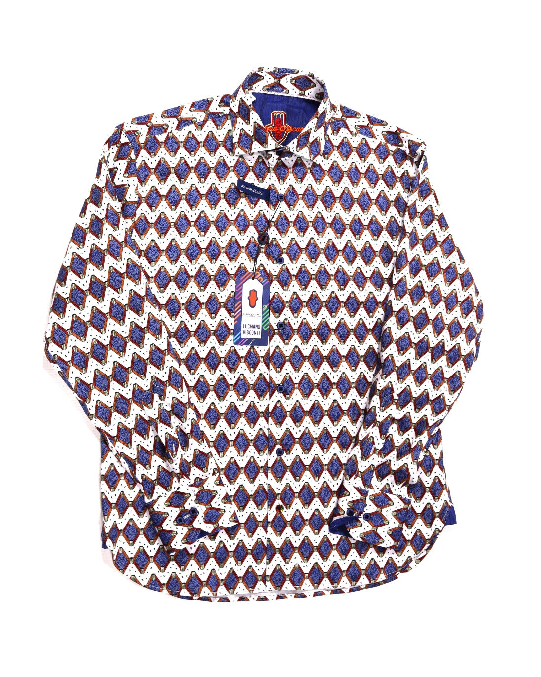 sapphire dress shirt Sapphire Diamond Long Sleeve Shirt Multi / S