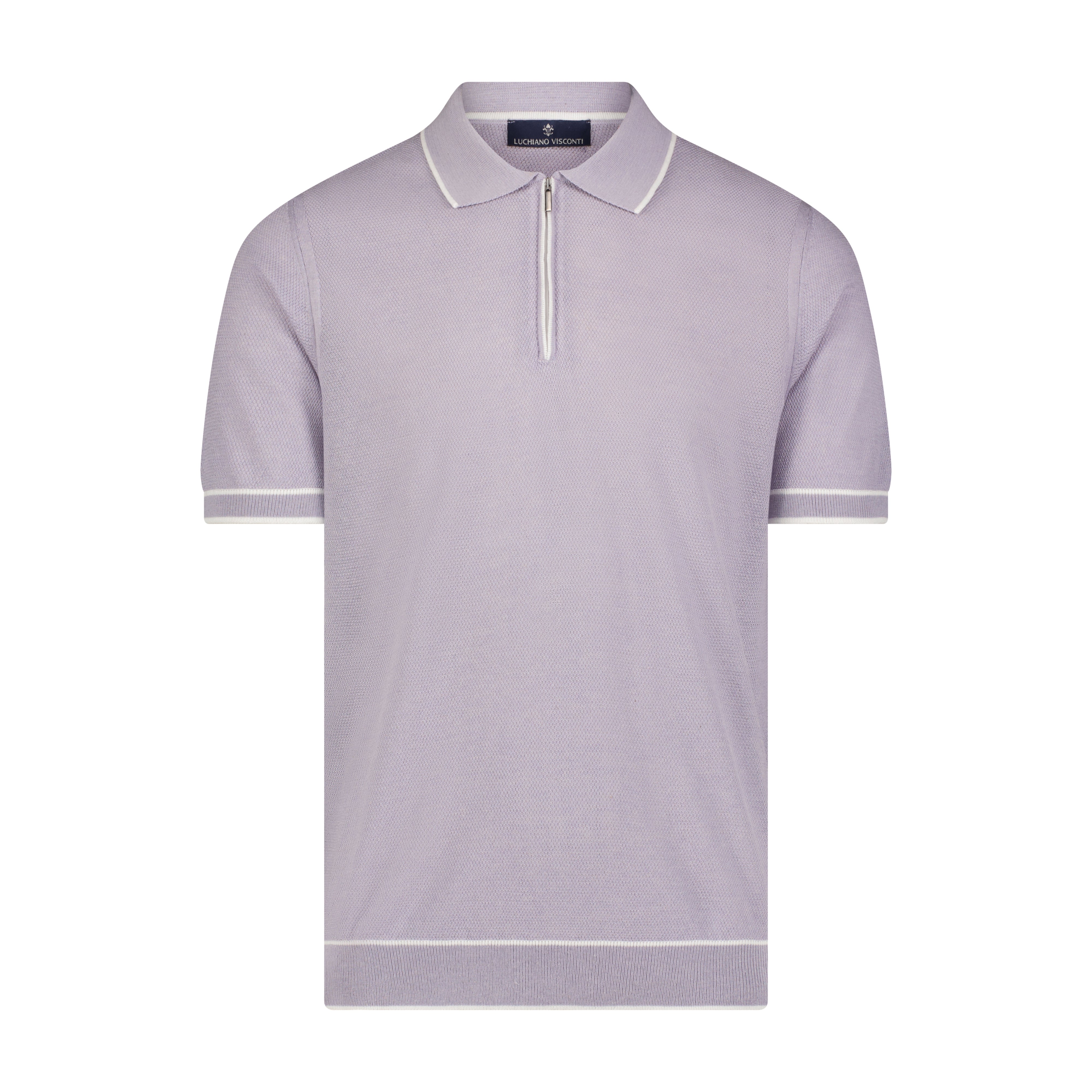 Fuchsia Minimo Zip Polo