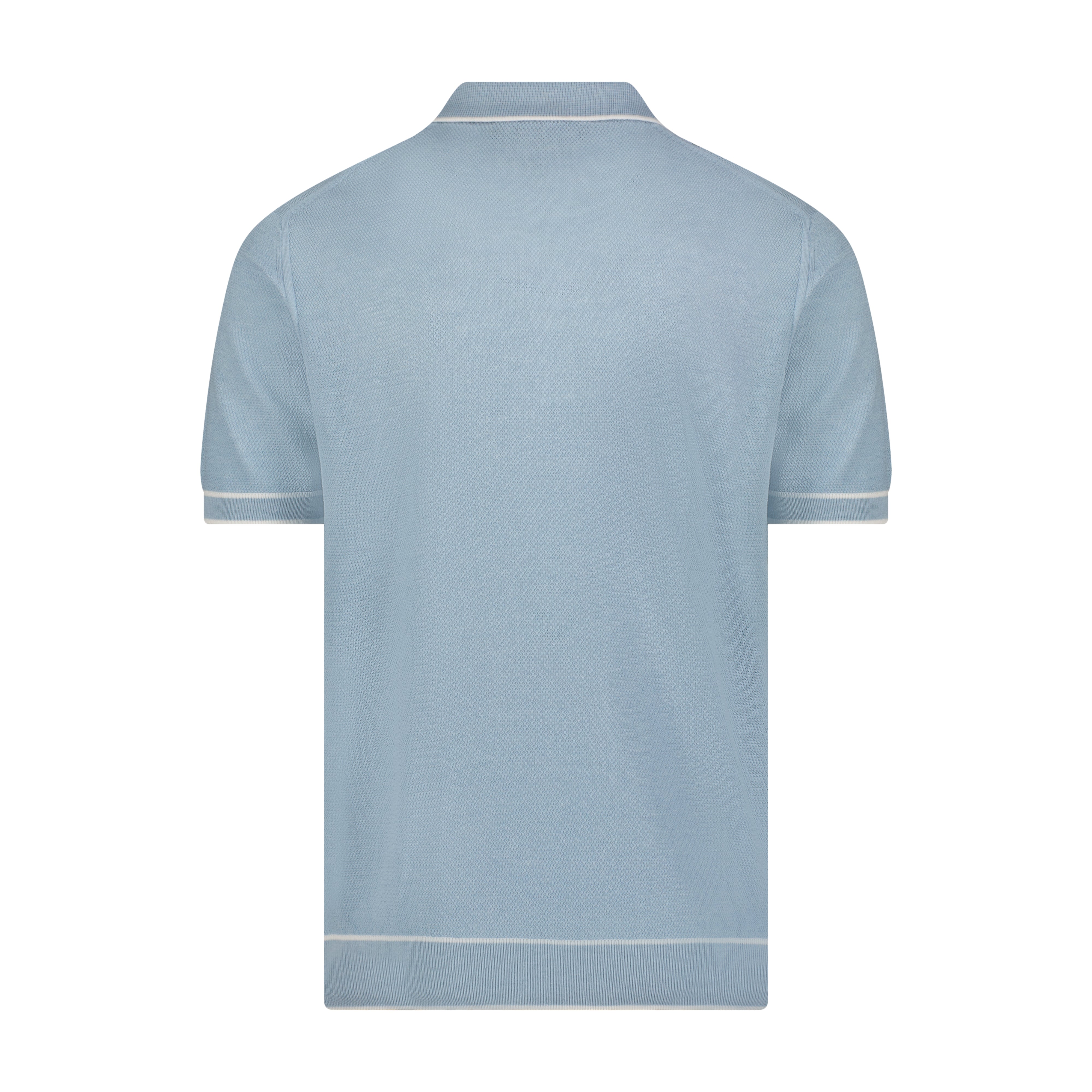 Sky Blue Minimo Zip Polo