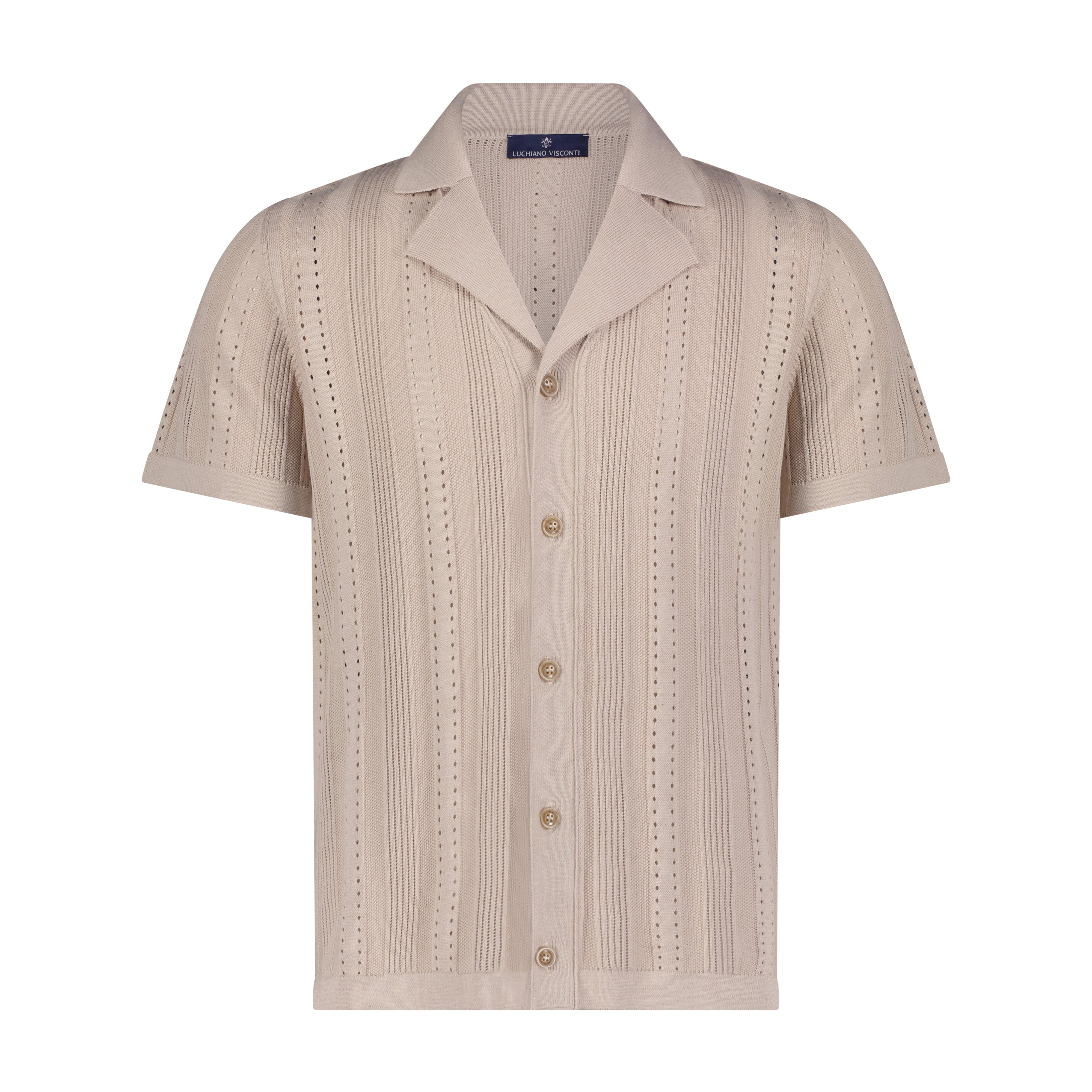 Beige Resort Short Sleeve Shirt