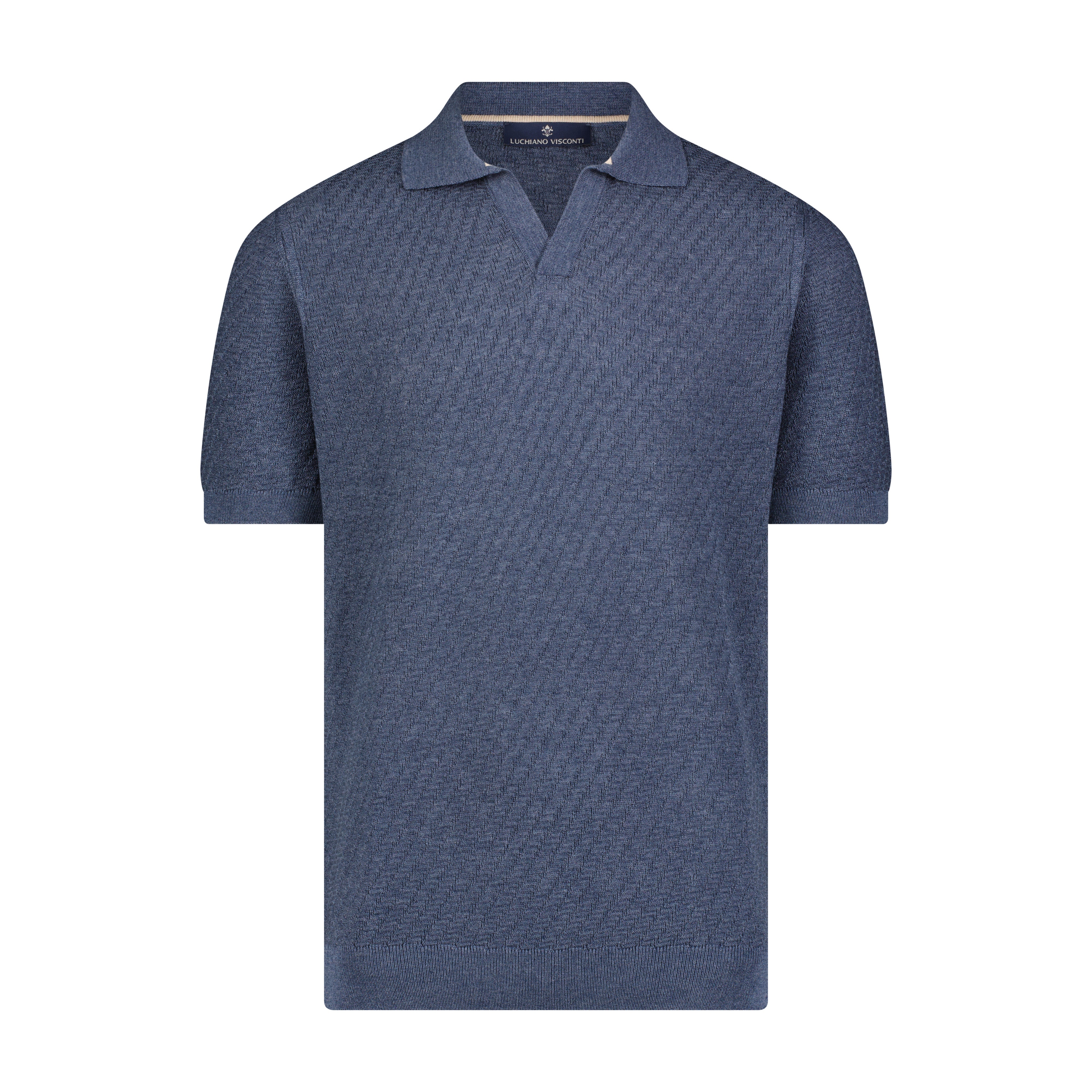 Shade of Indigo Herringbone Polo