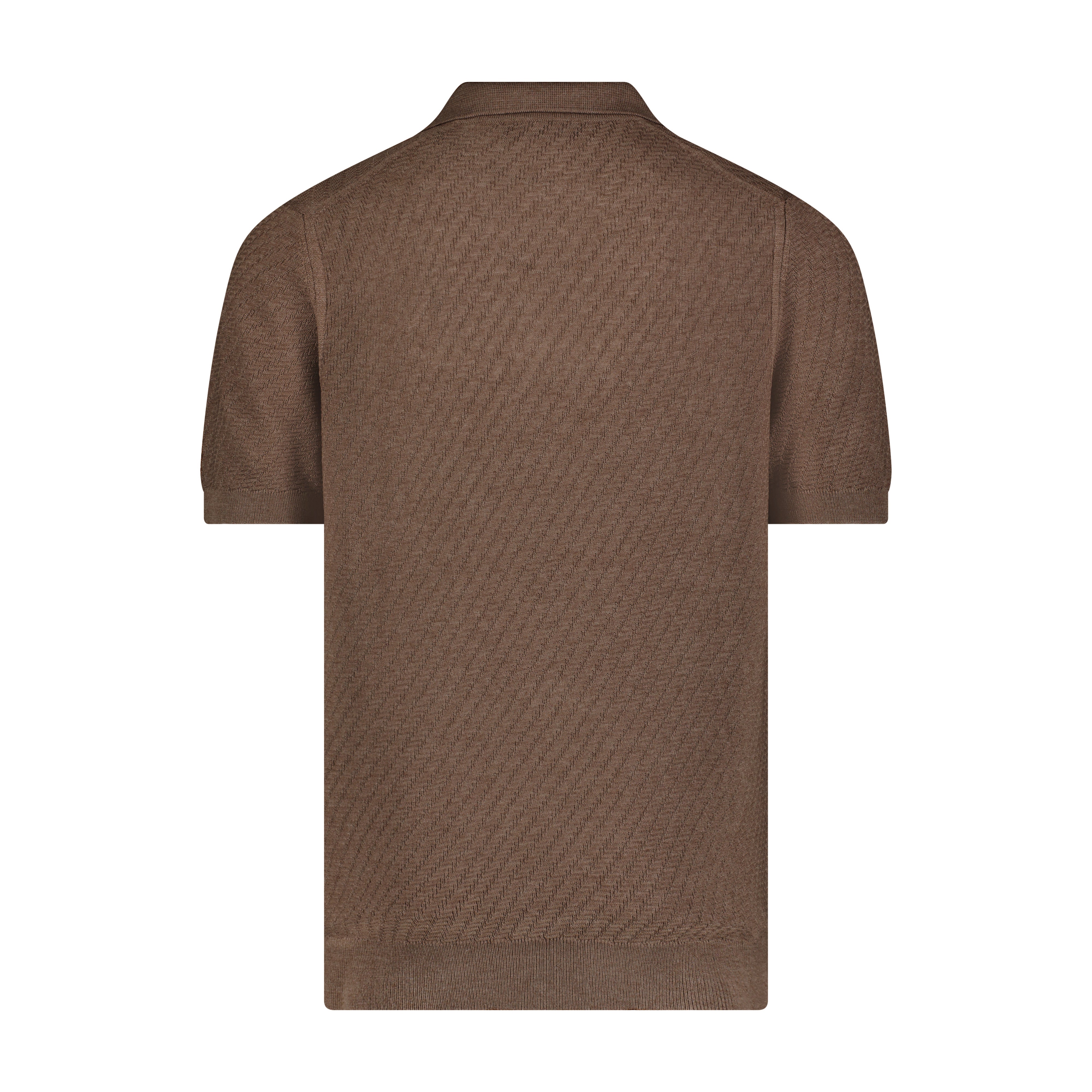 Shade of Brown Herringbone Polo