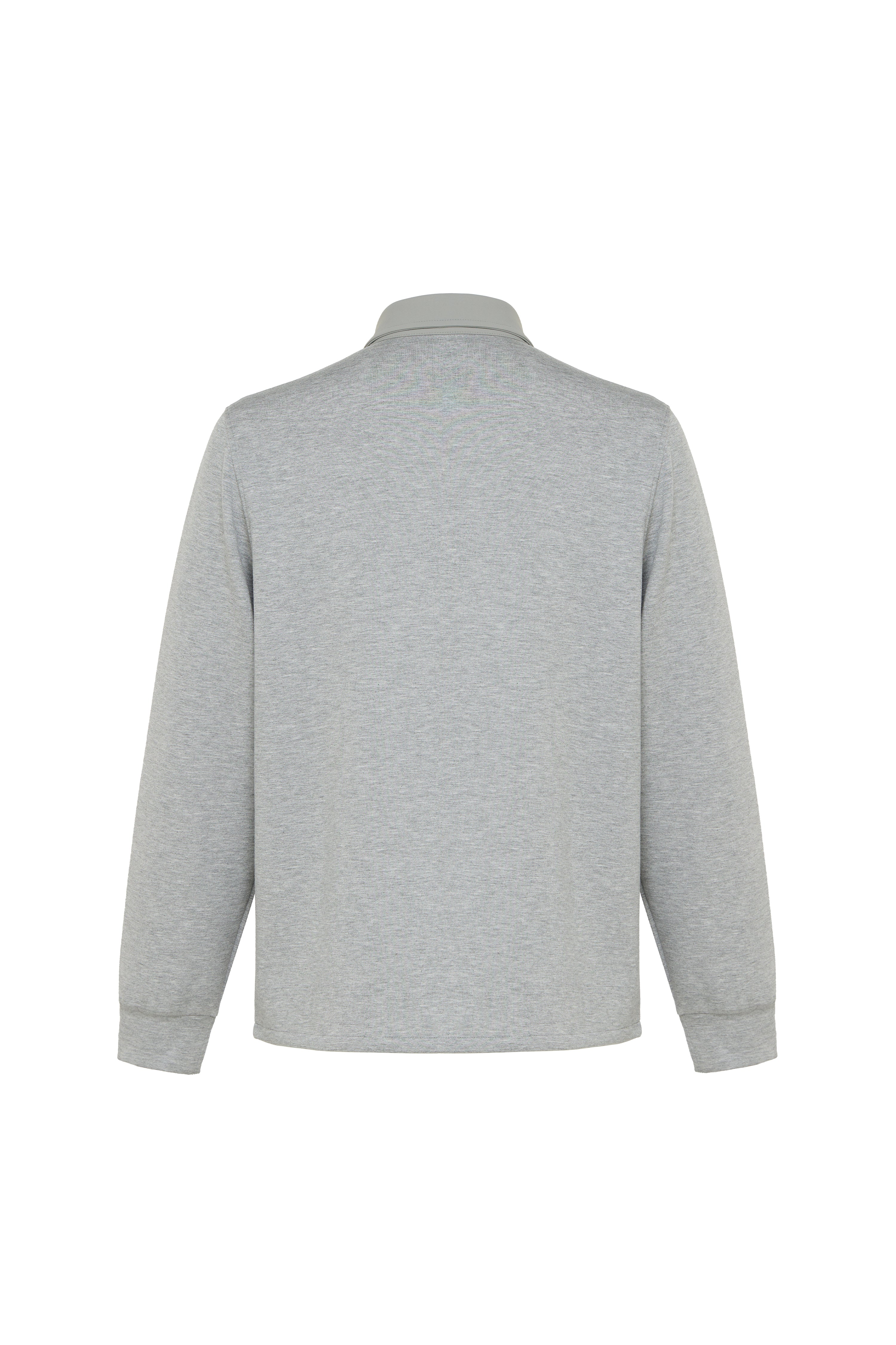 Grey Performance Stretch Snap Overshirt