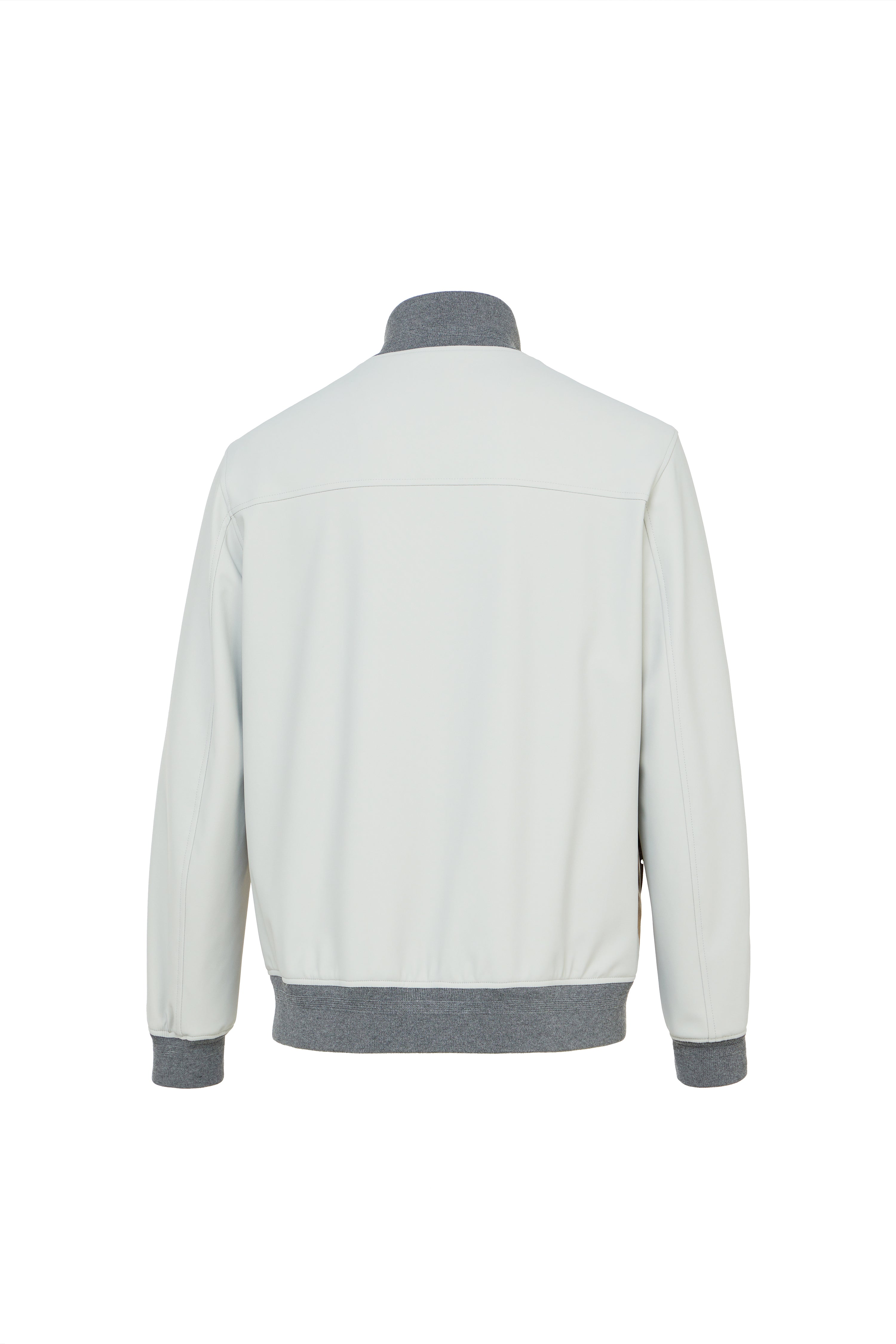 Techno Bomber Jacket in Faux Suede