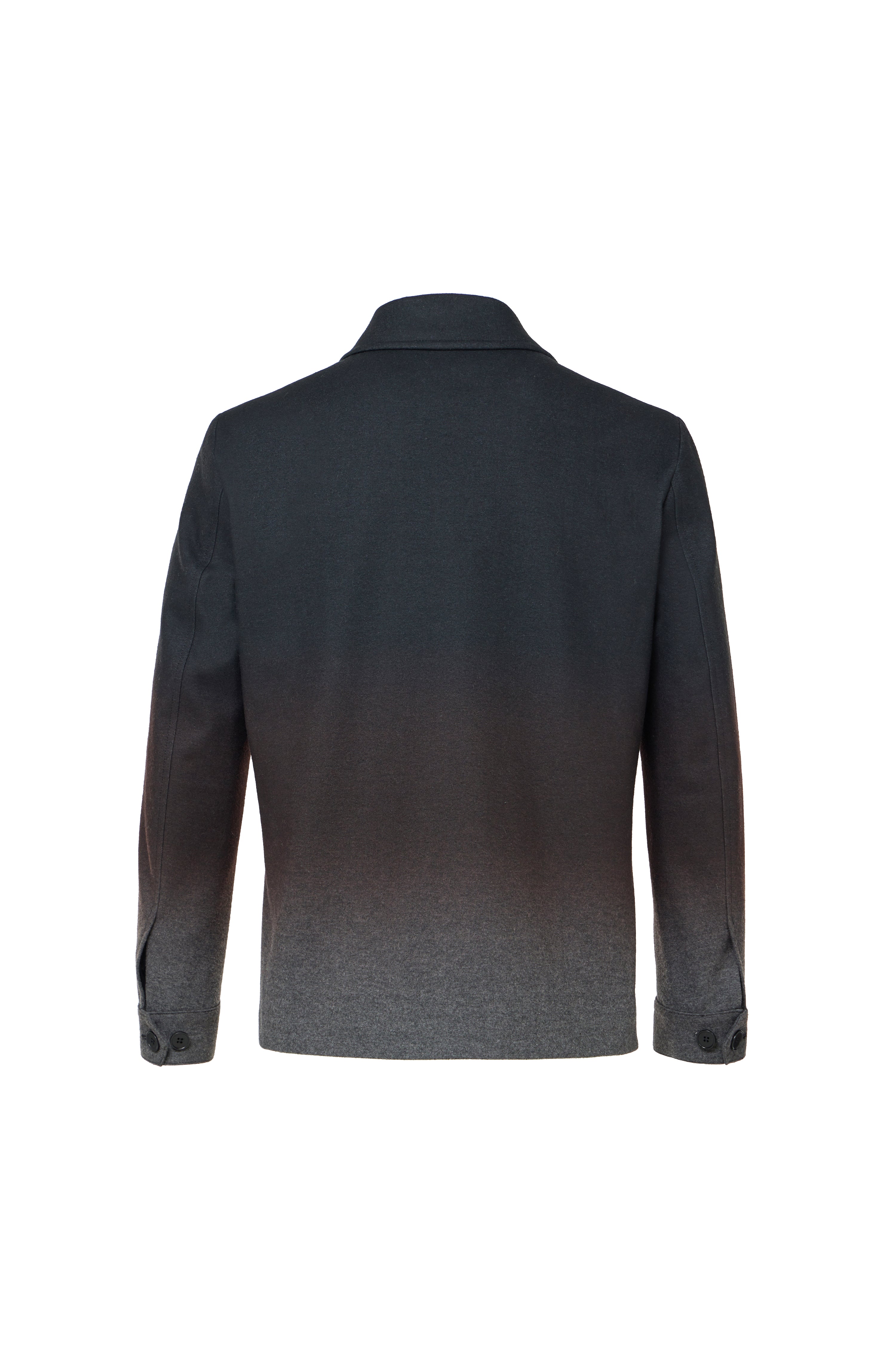 Ombre Dip Dyed Cashmere-Touch Overshirt