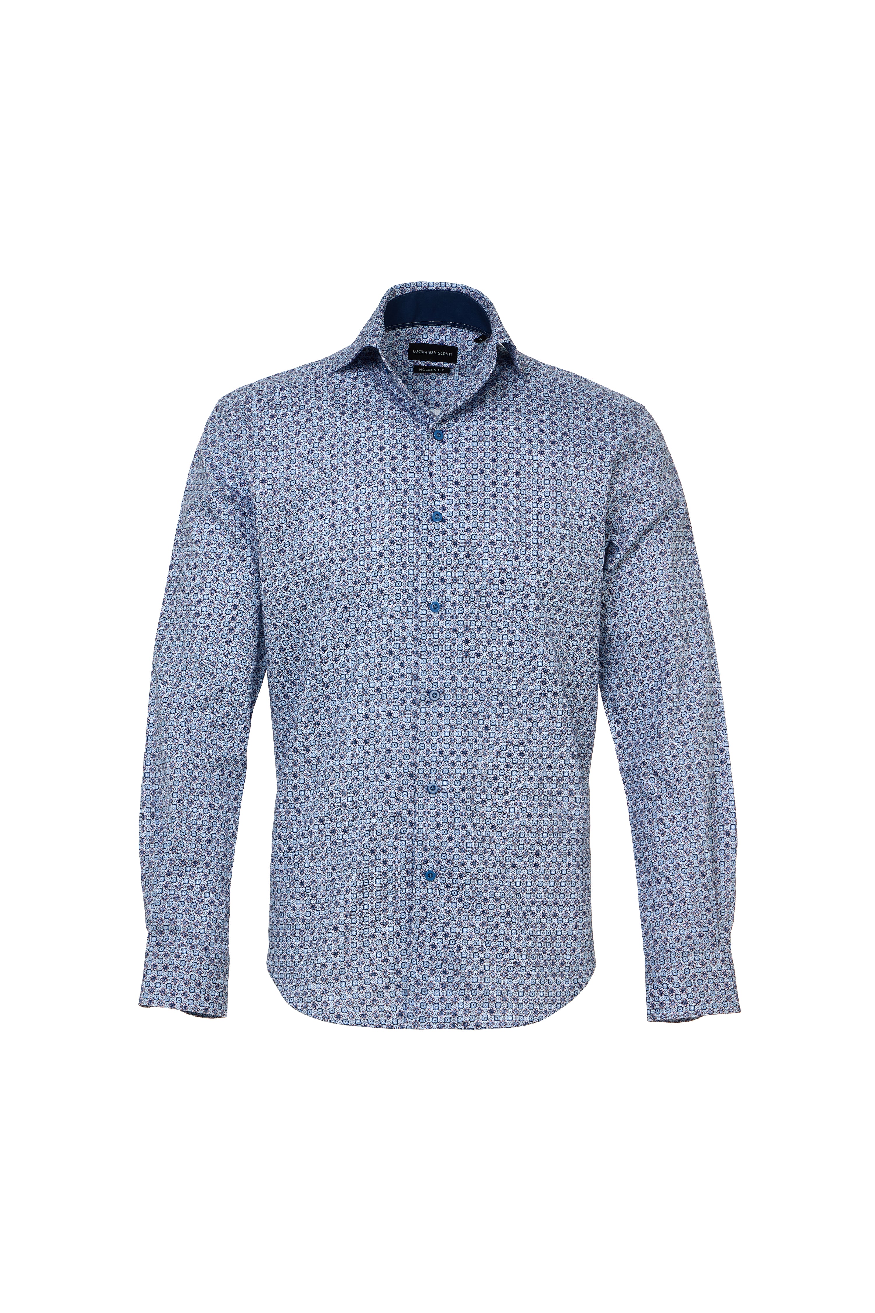 one piece collar dress shirt Floral One-Piece Collar Shirt