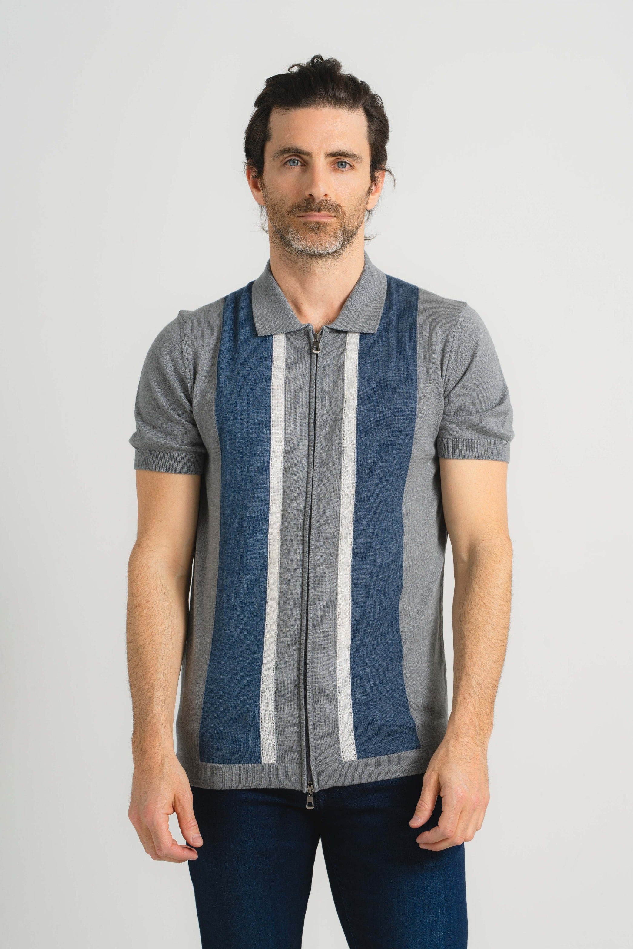 Mediterranean Full Zip Polo