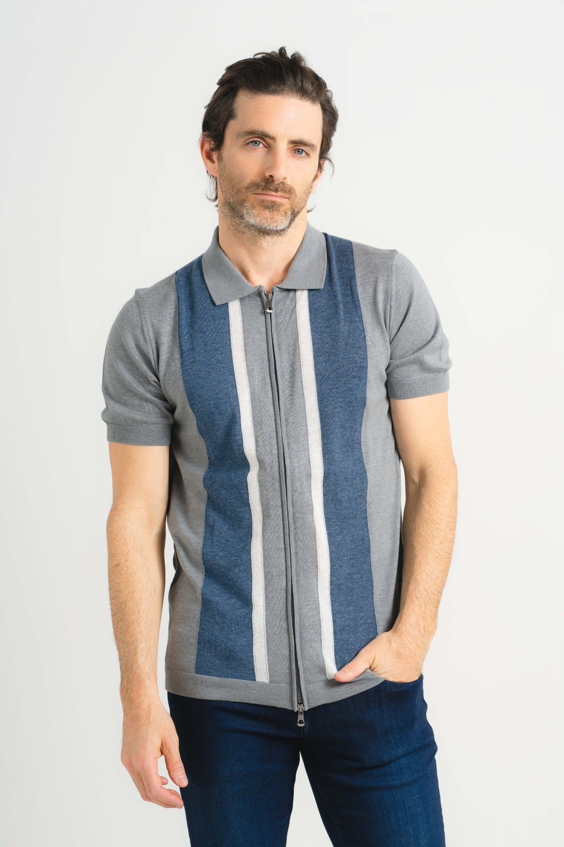 Mediterranean Full Zip Polo