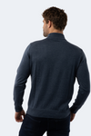 Melange Indigo Mockneck Sweater