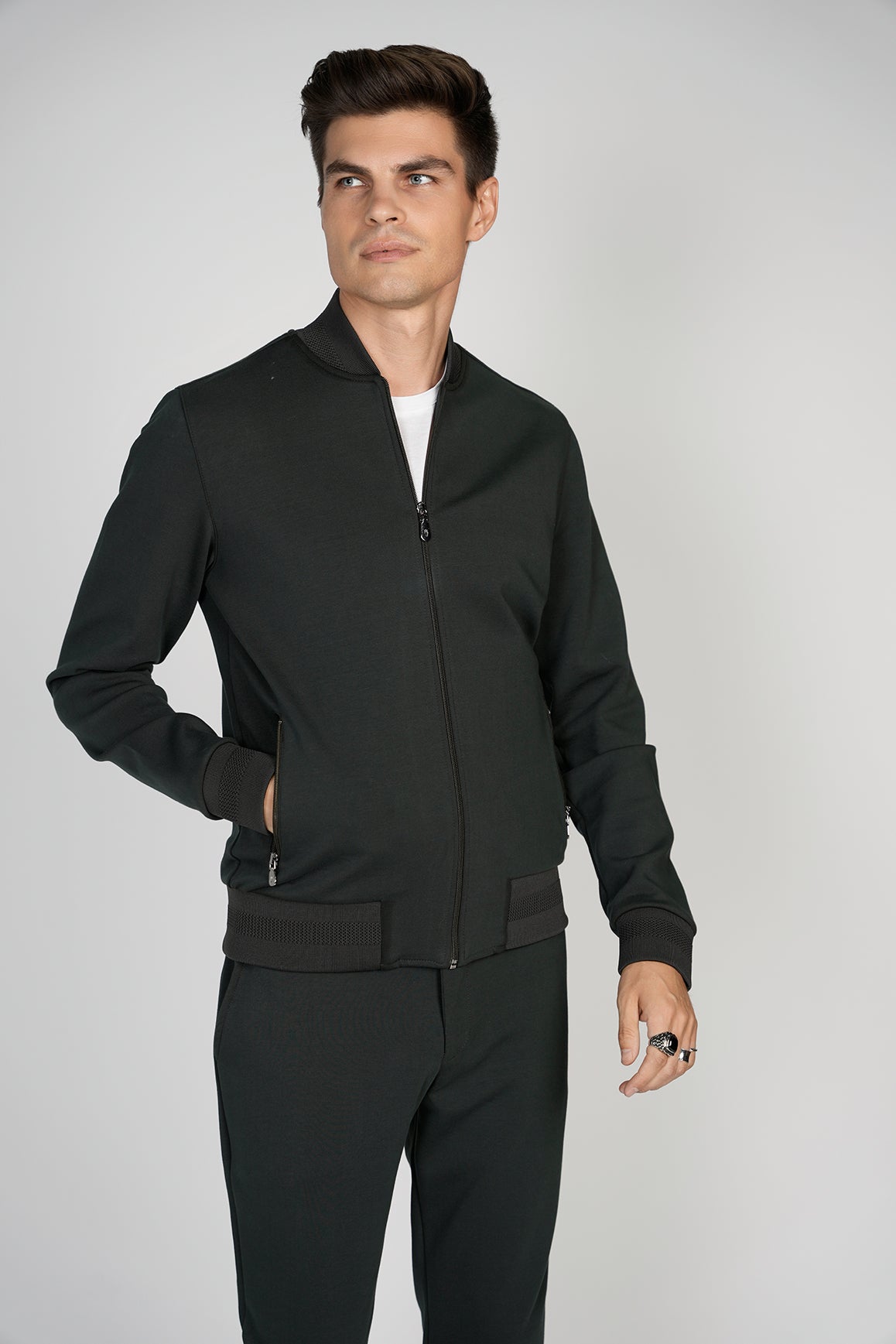 Black Bomber Jacket & Pants 3XL / Black Black Bomber Jacket & Pants 3XL / Black