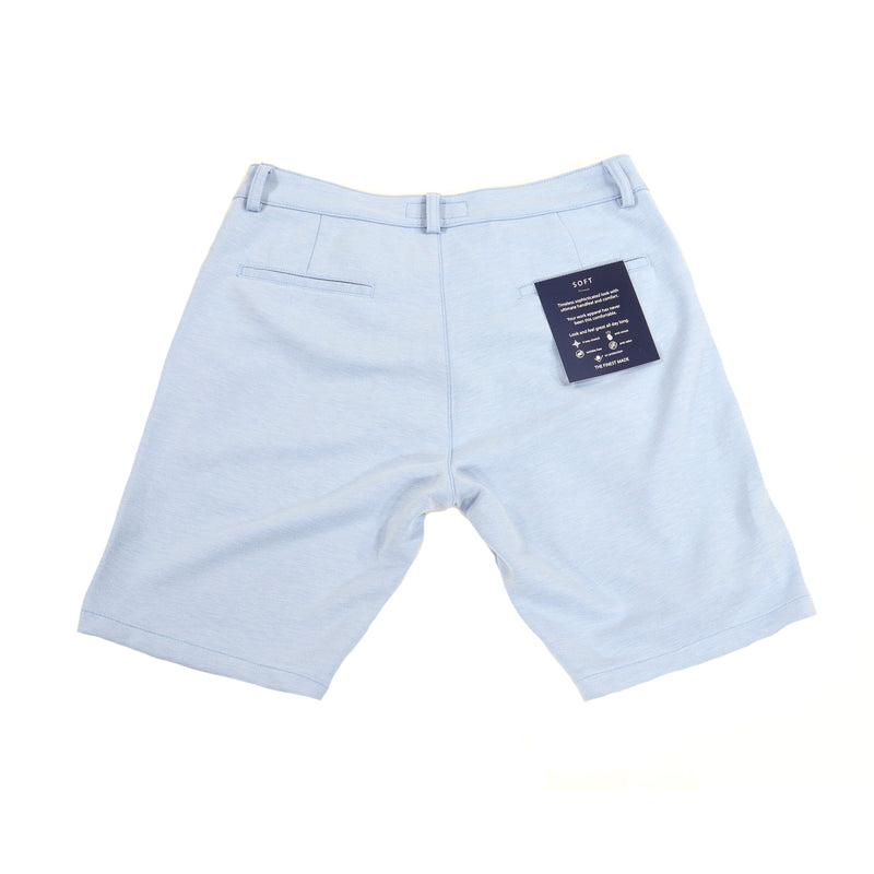 Melange Sky Blue Soft Shorts