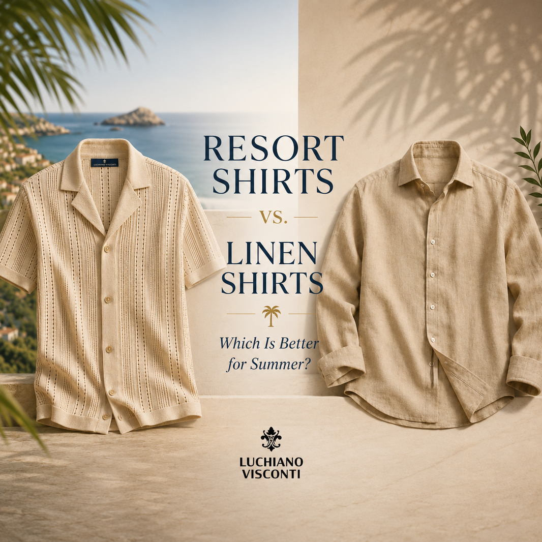 Men's luxury resort shirt for summer