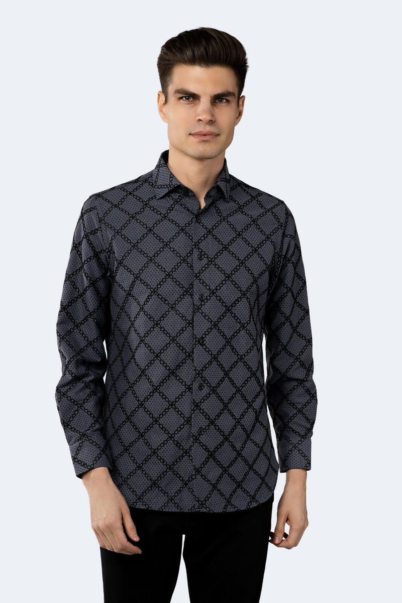 Grey diamond outlet shirt