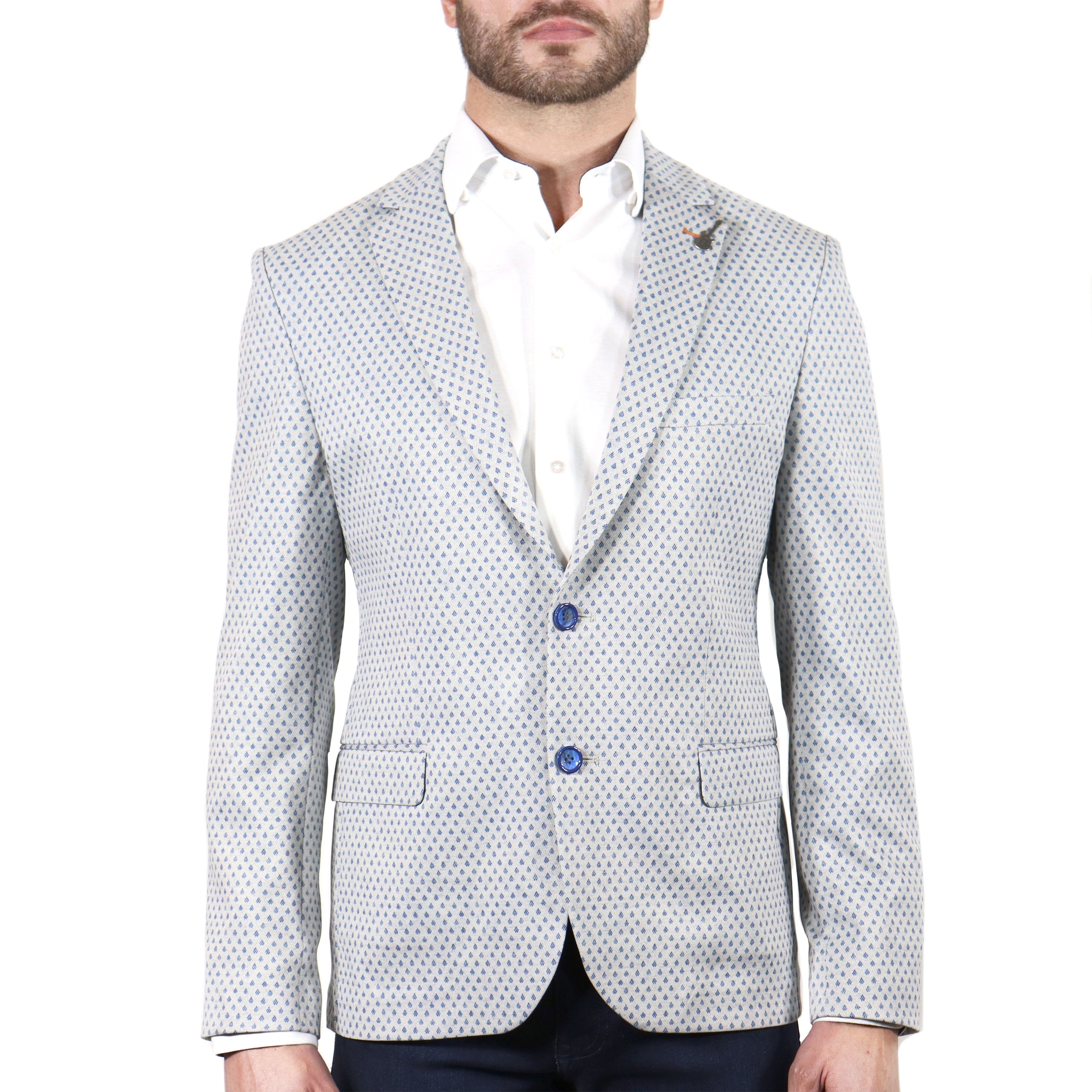 Blue Knit Sport Coat