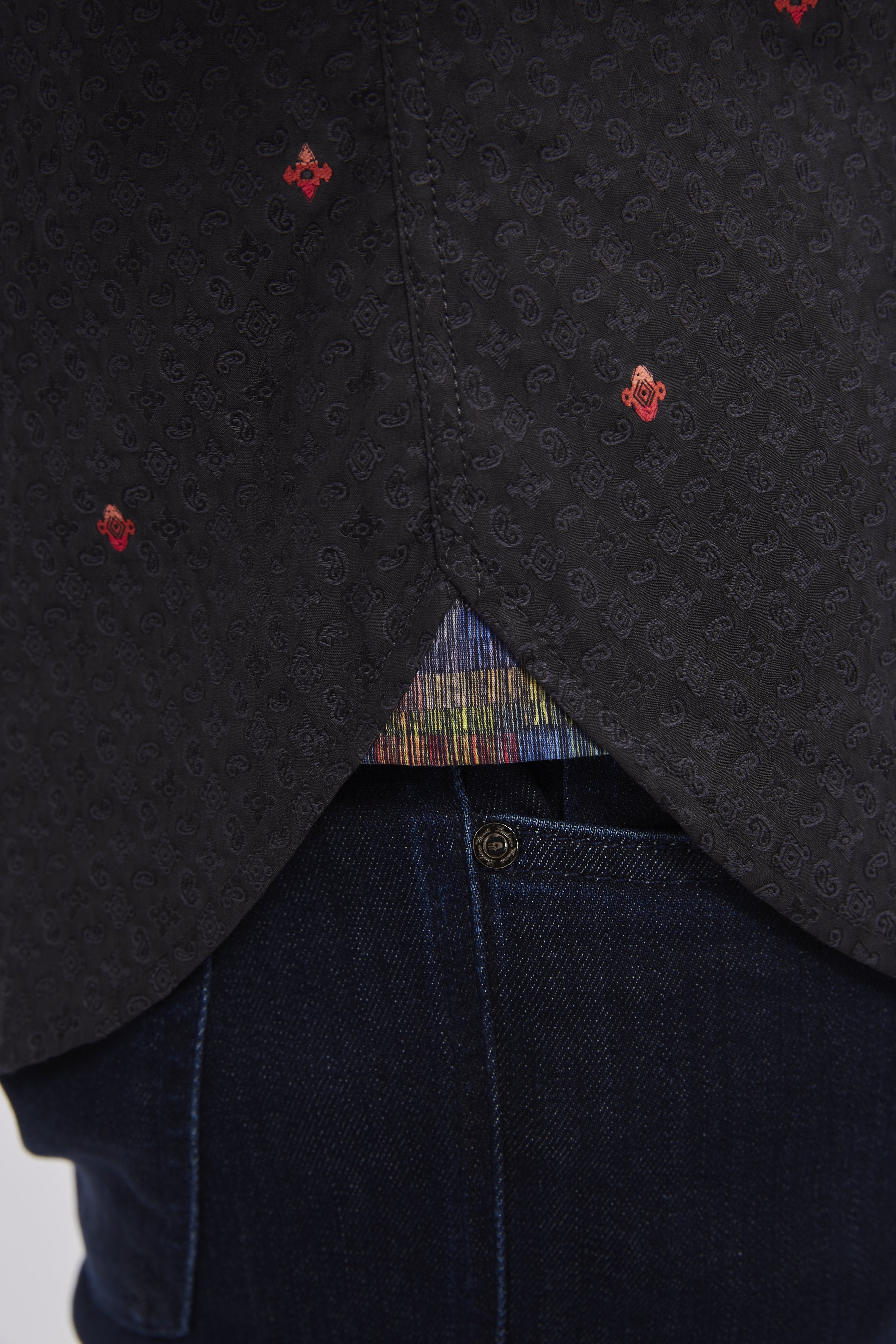 Black & Red Paisley with Diamond Overlay (Big & Tall)