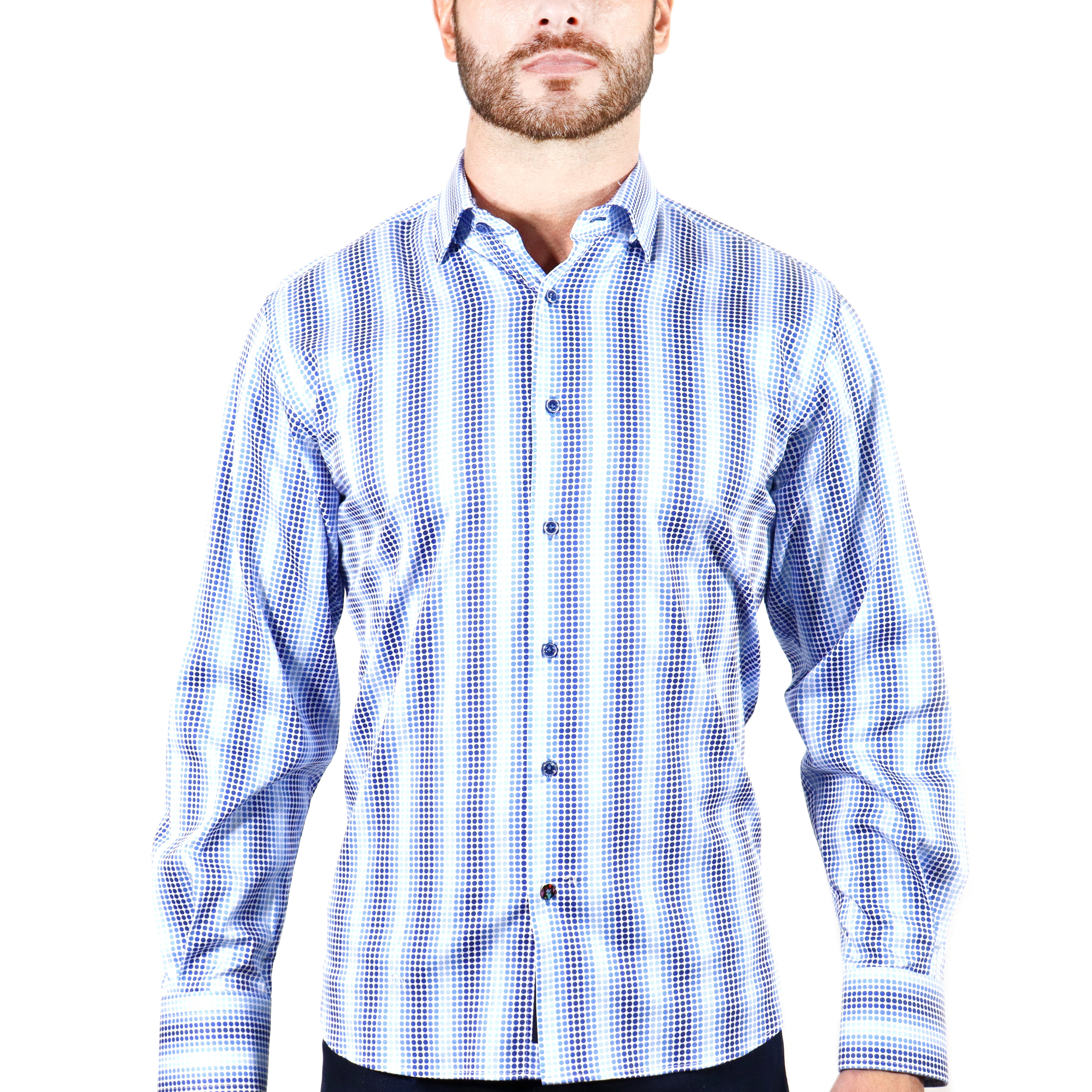 Blue with Gradient Ombre Circles