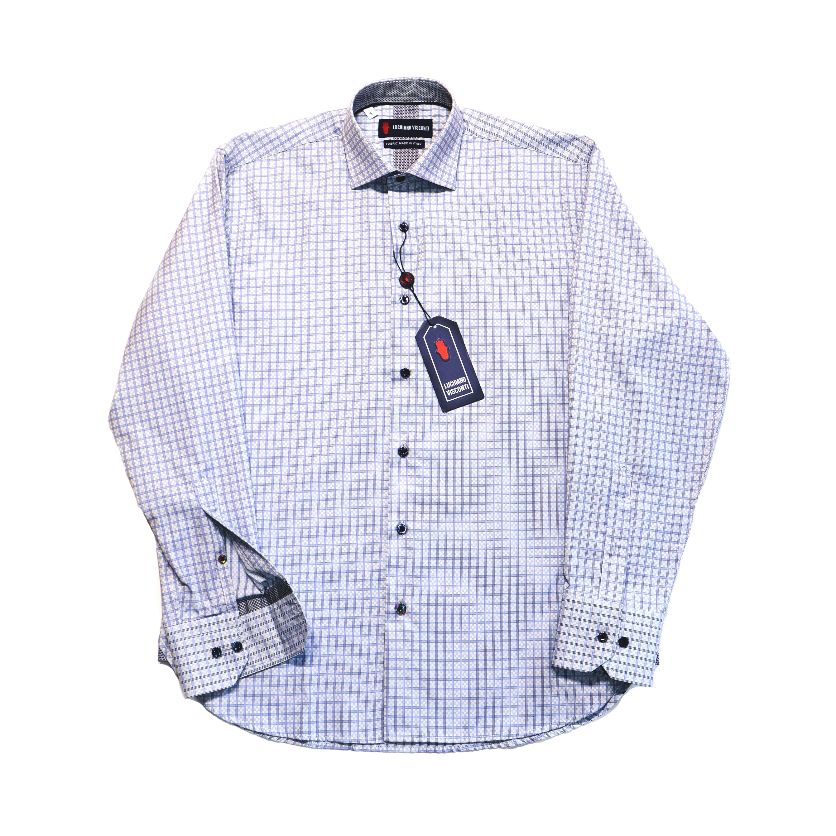 Checkered White, Grey & Navy