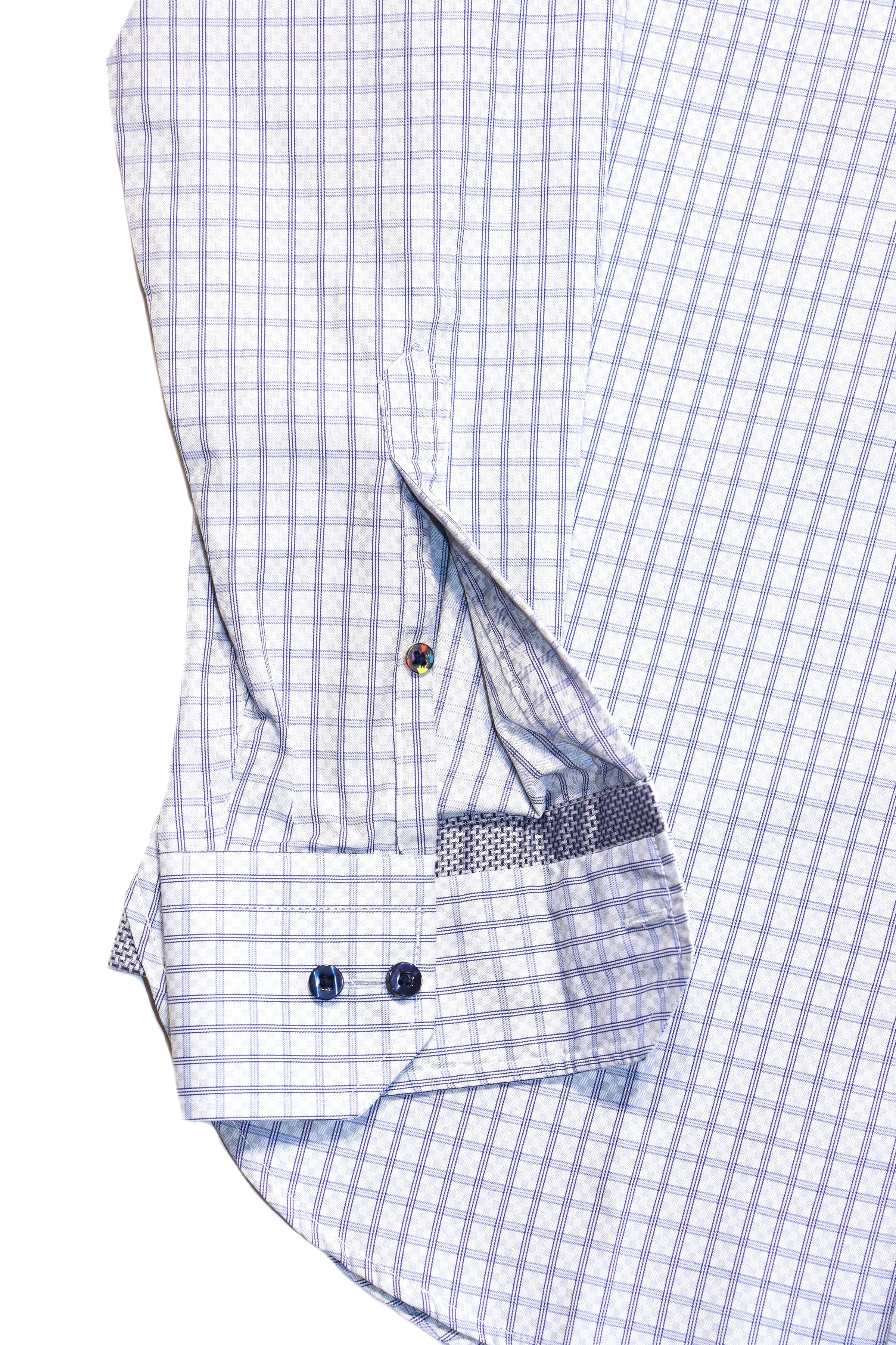 Checkered White, Grey & Navy