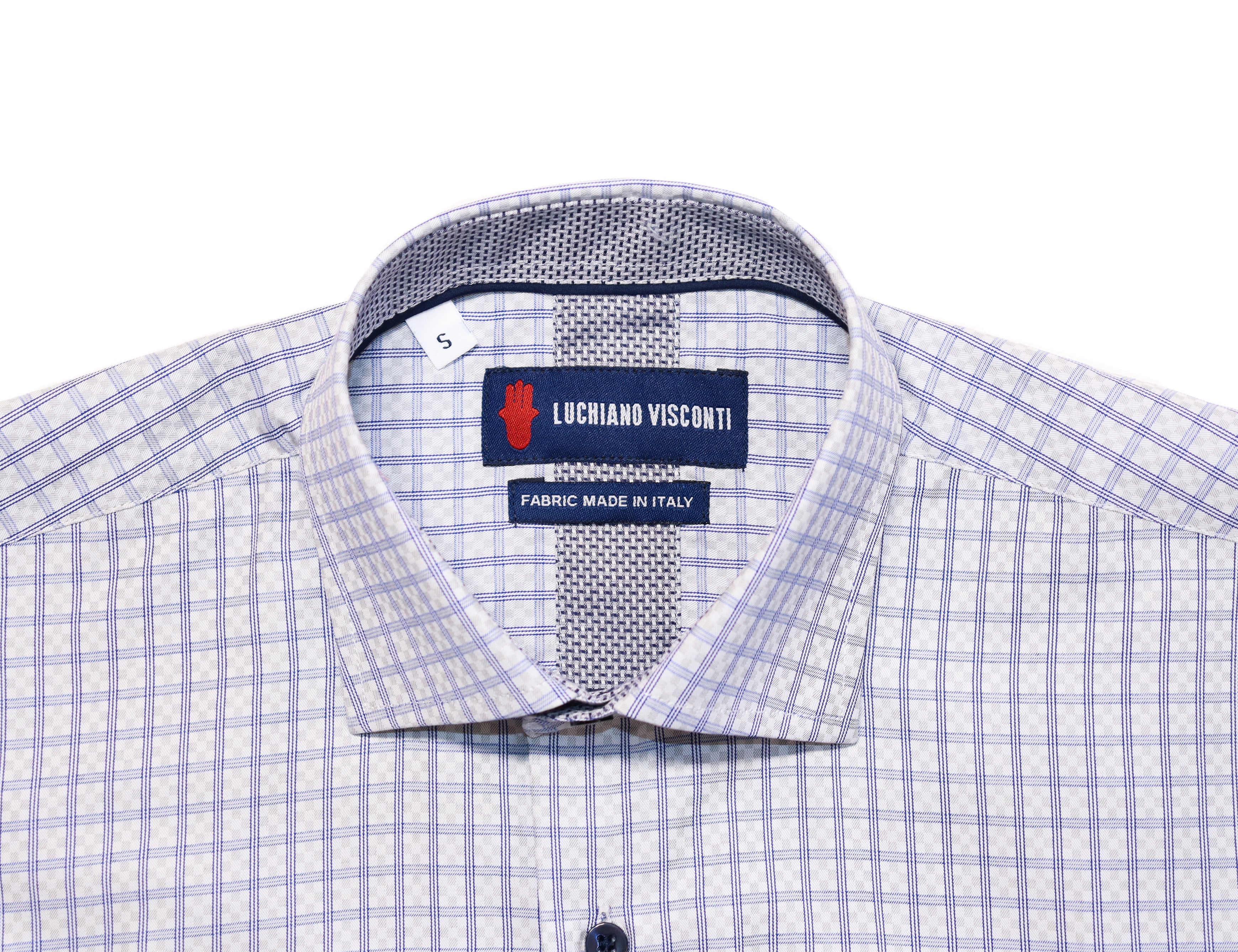 Checkered White, Grey & Navy