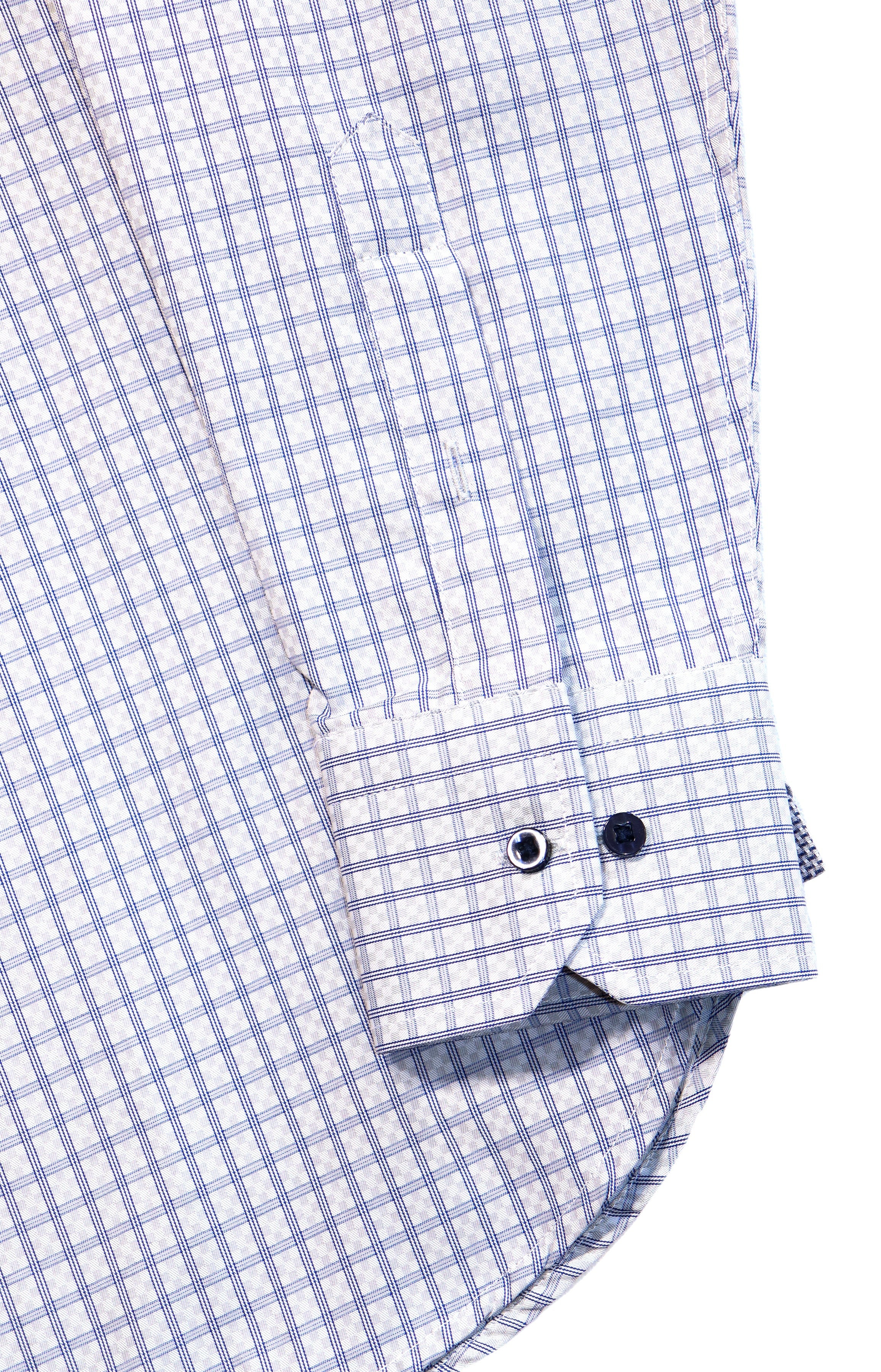 Checkered White, Grey & Navy