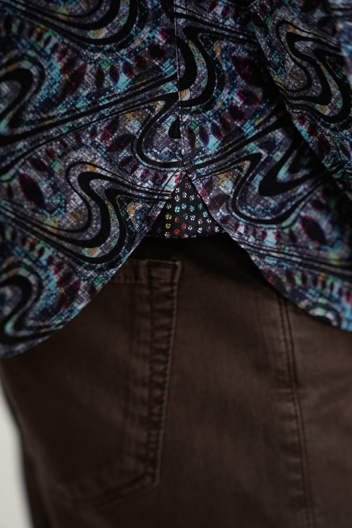 Colorful Black Swirl Shirt Signature Collection