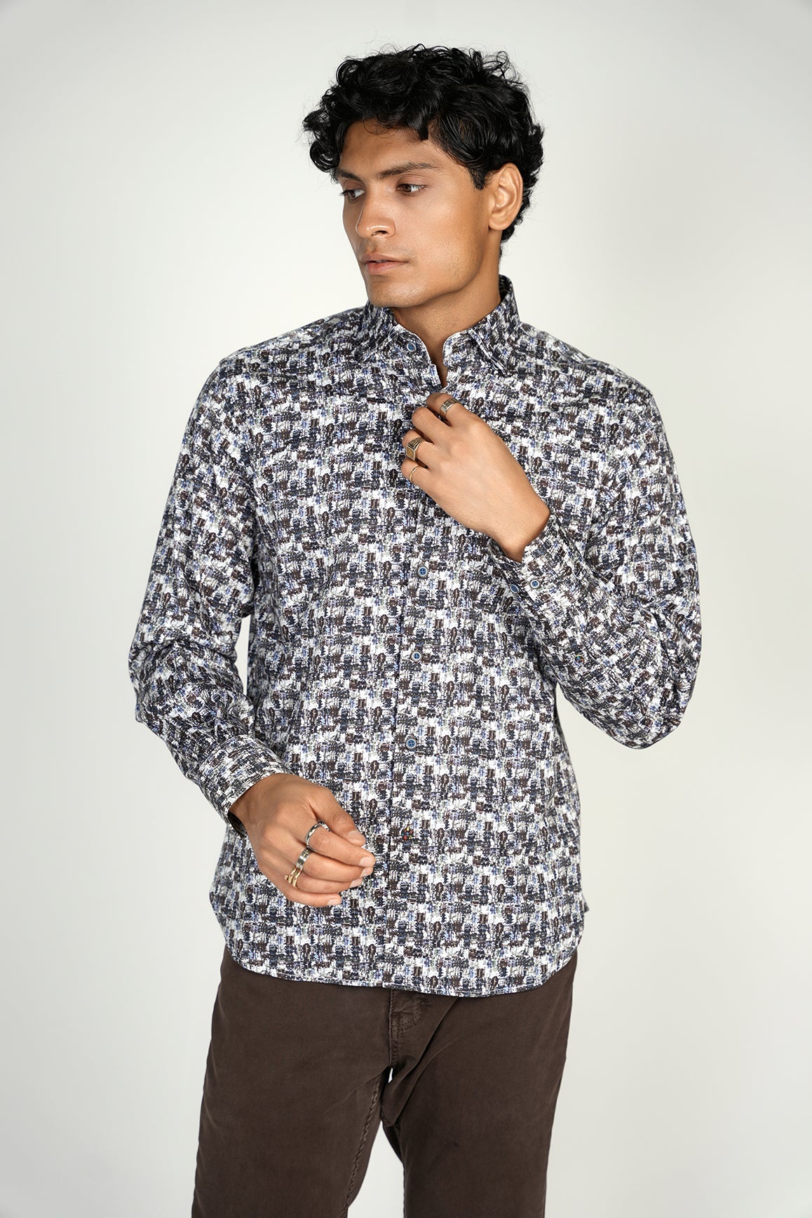 Daggered Line Shirt Signature Collection