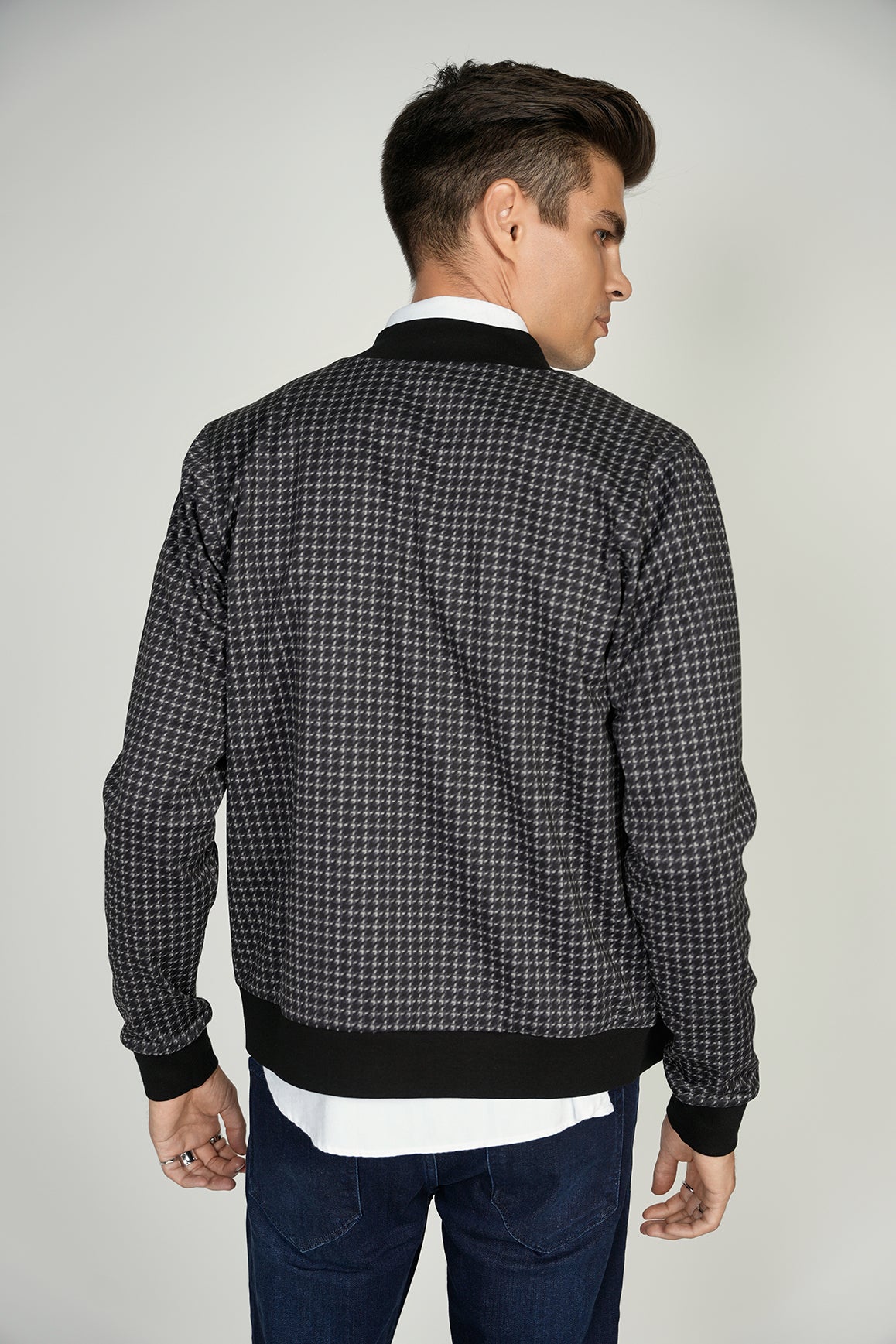 Dark Grey Suede Sweater