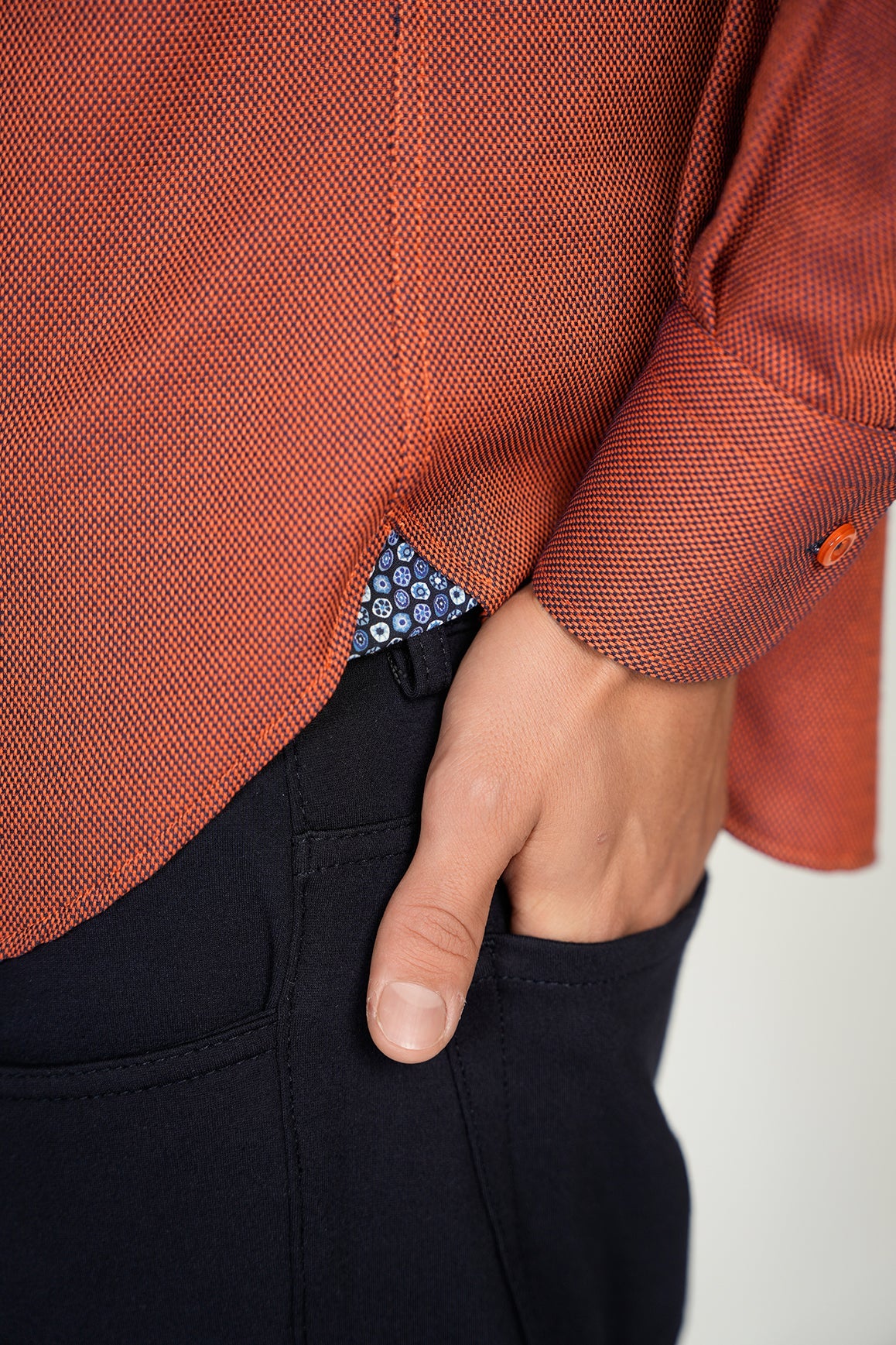Everyday Rust Jacquard Shirt