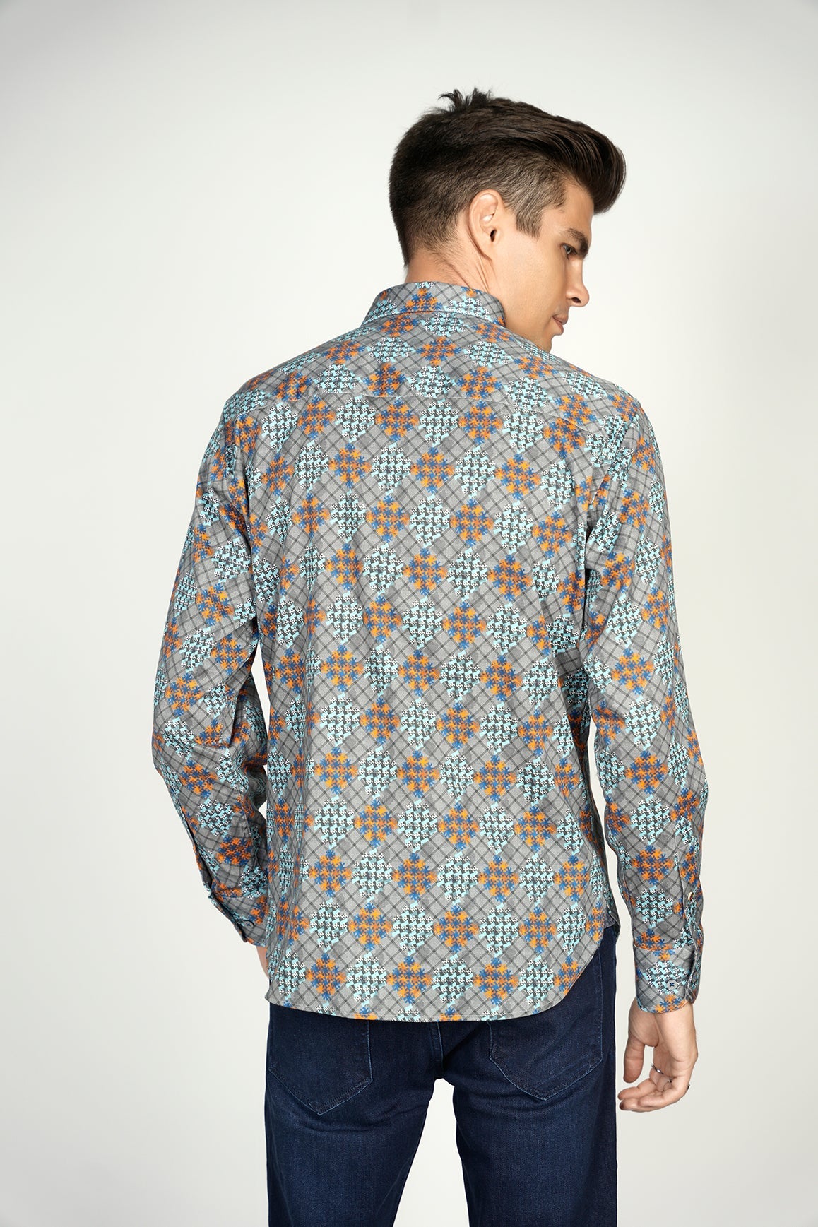 Grey Teal Shirt Signature Collection