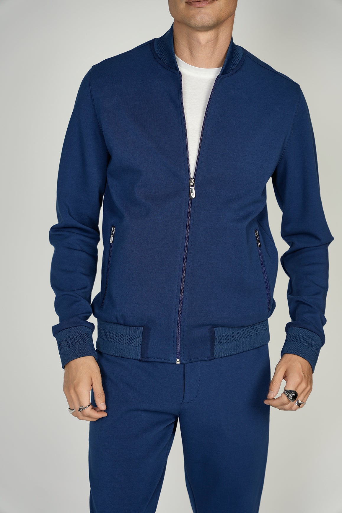 Indigo Bomber Jacket