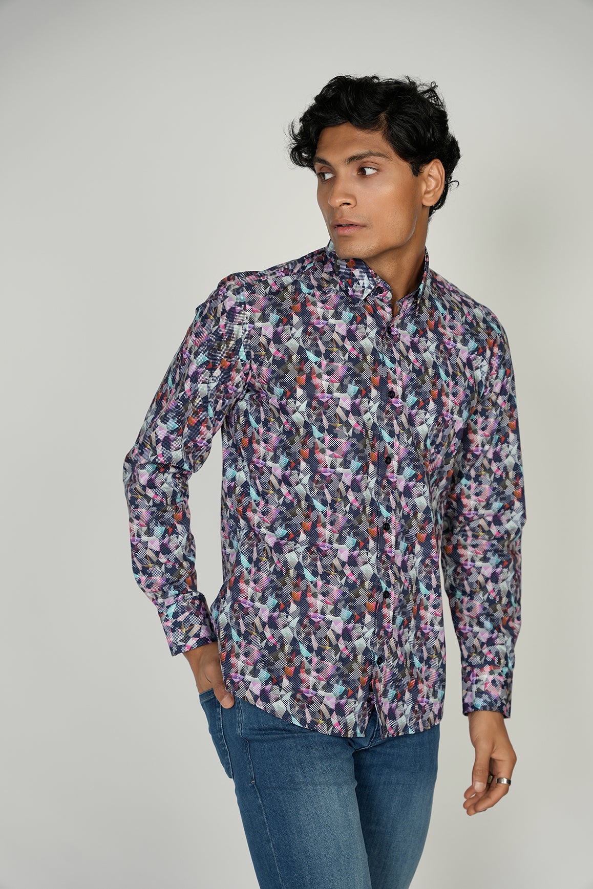 LEO Geo King Cotton Shirt