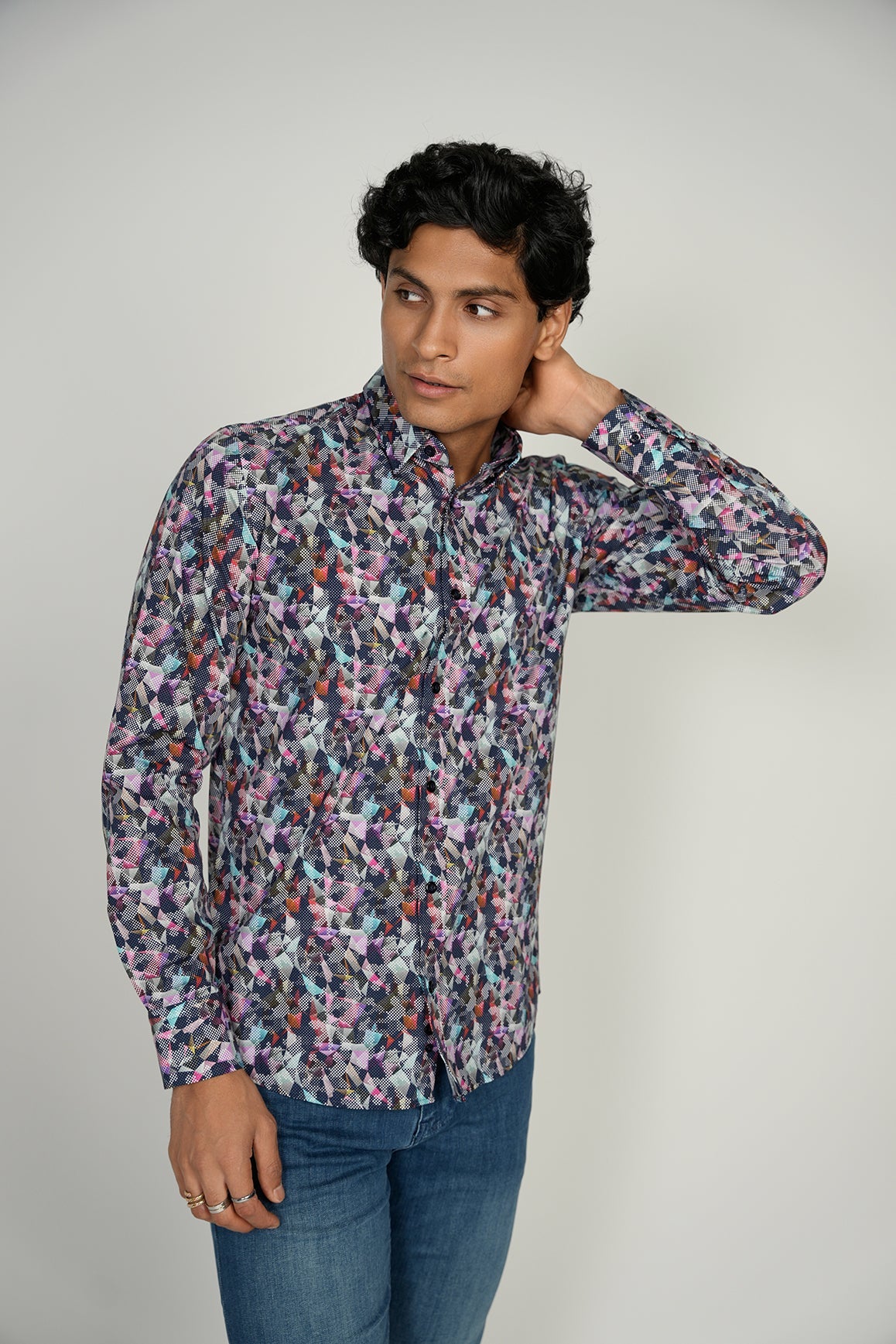 LEO Geo King Cotton Shirt