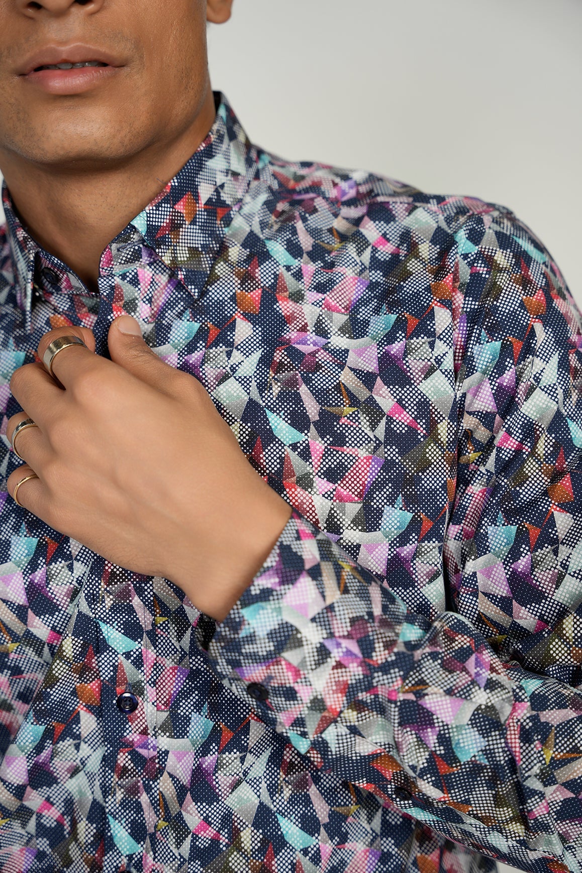 LEO Geo King Cotton Shirt