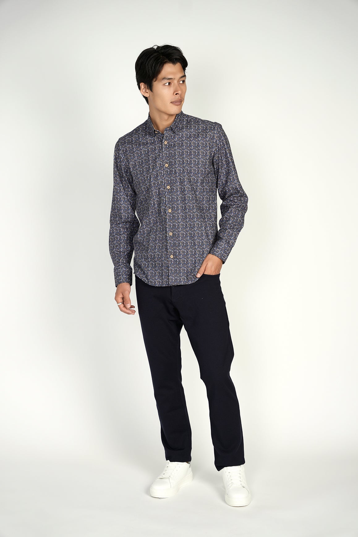 LEO Multi Lines King Cotton Shirt
