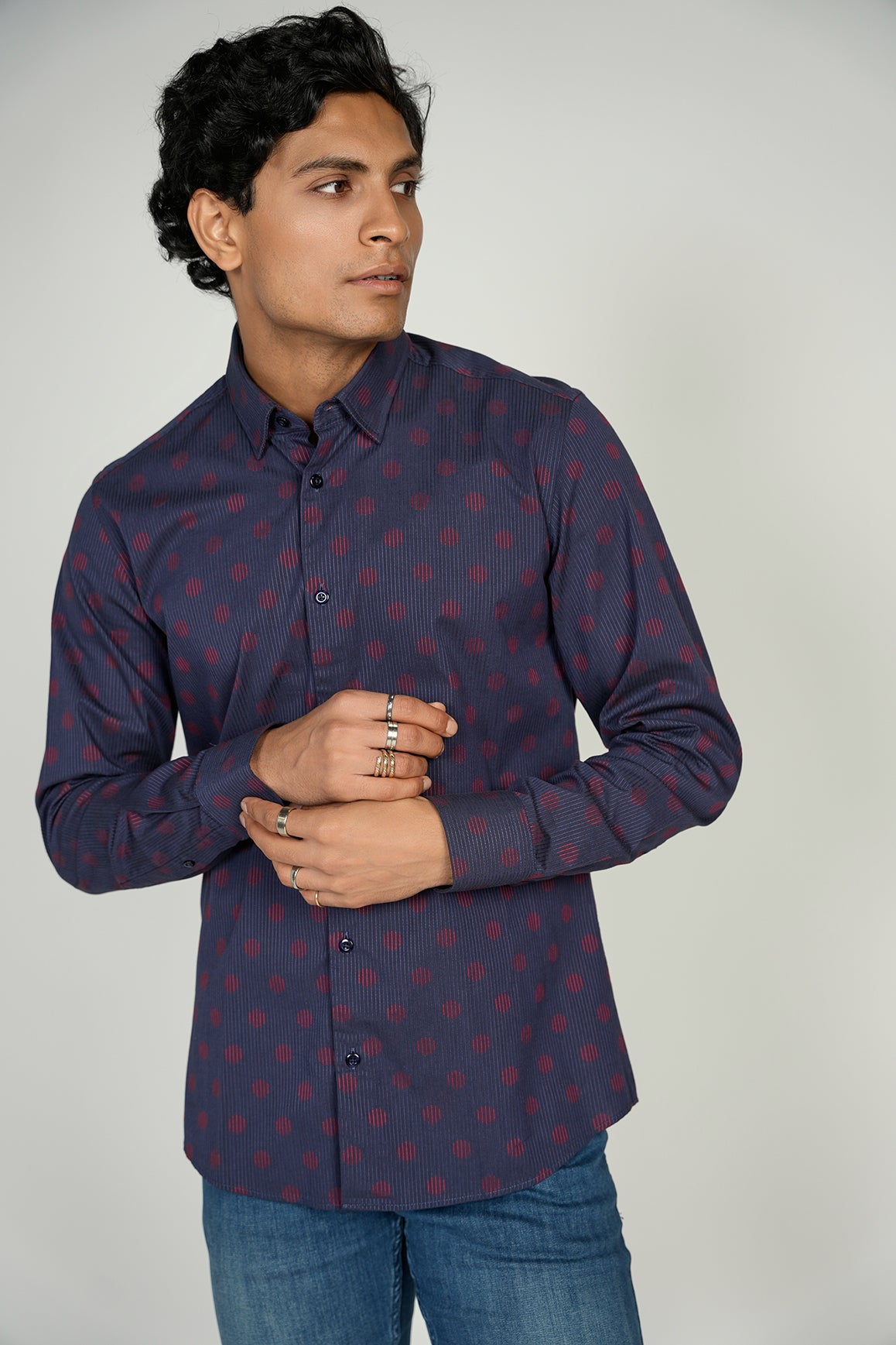 LEO Textured King Cotton Shirt