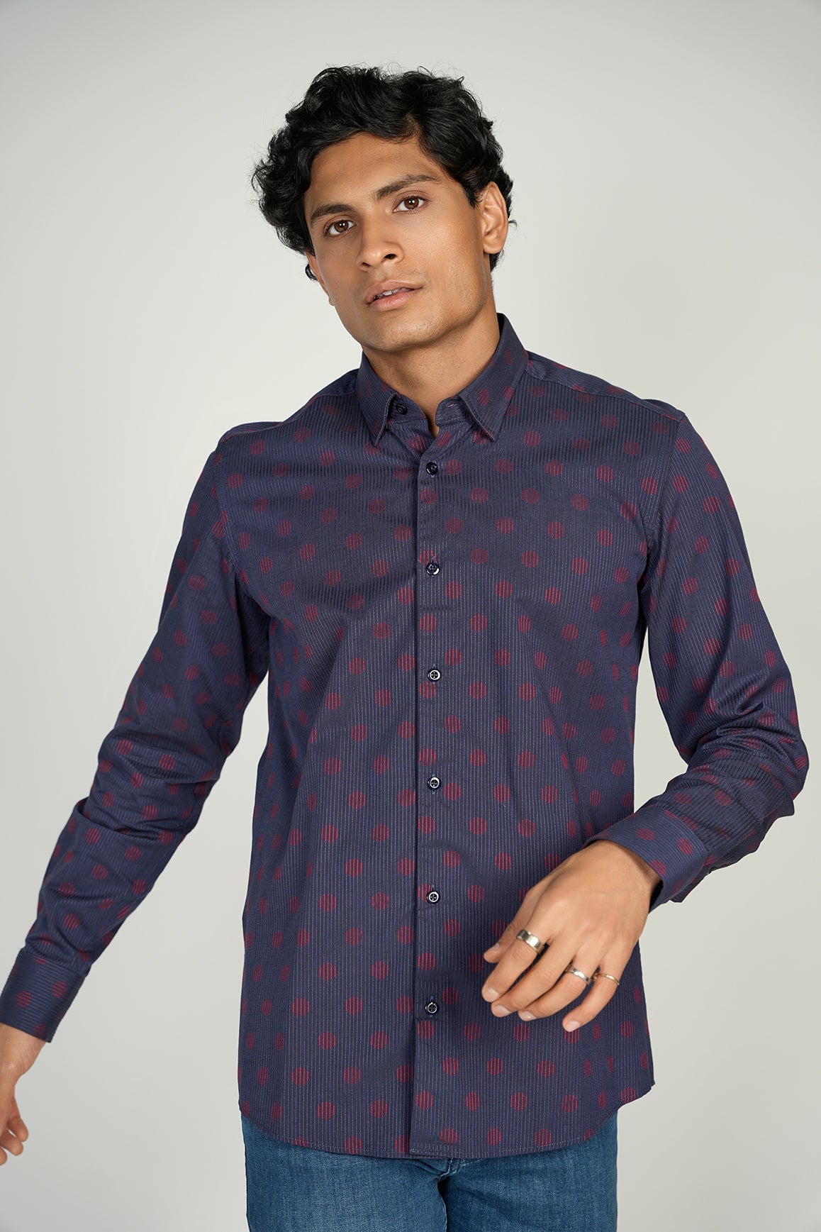LEO Textured King Cotton Shirt