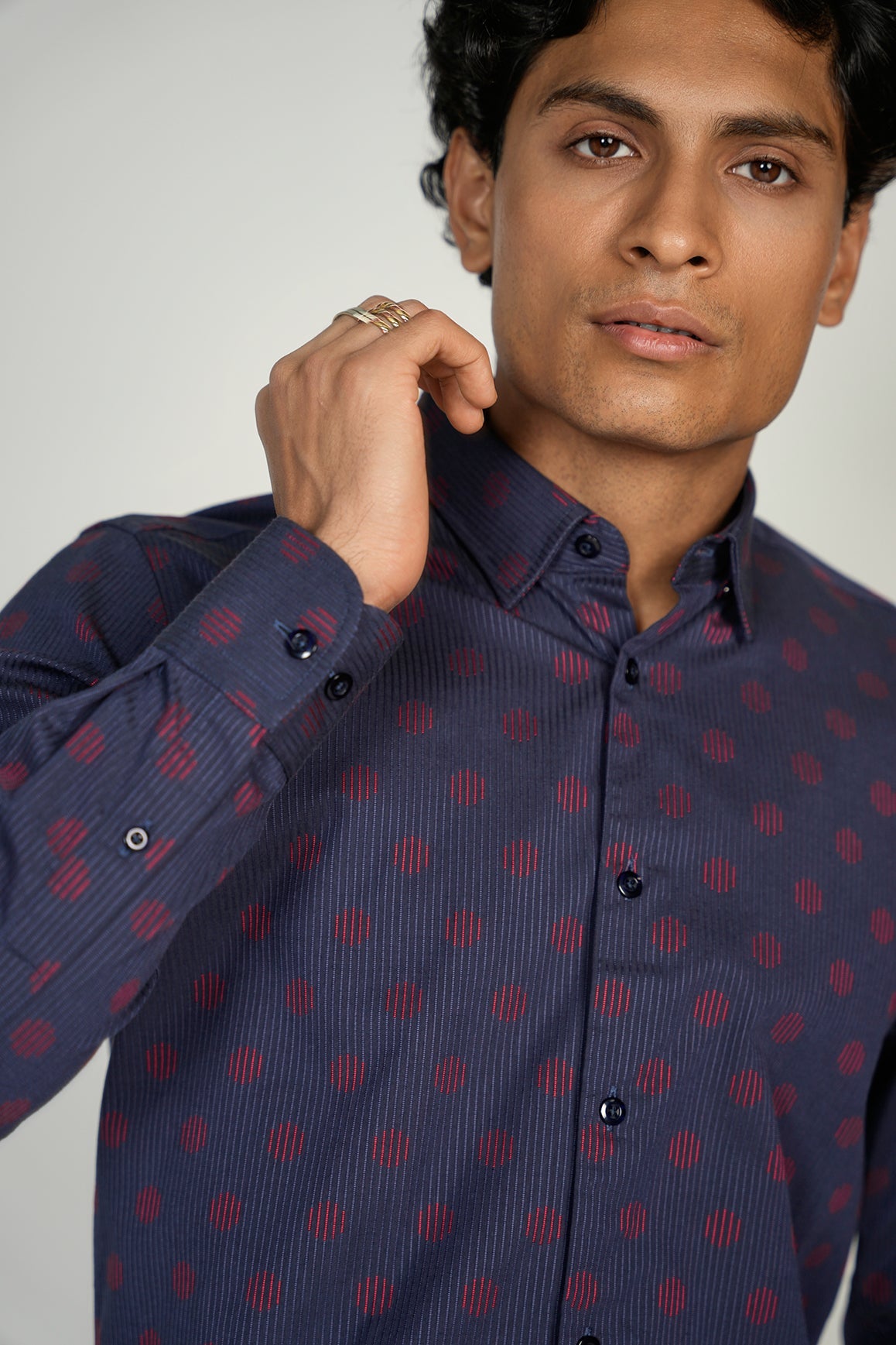LEO Textured King Cotton Shirt