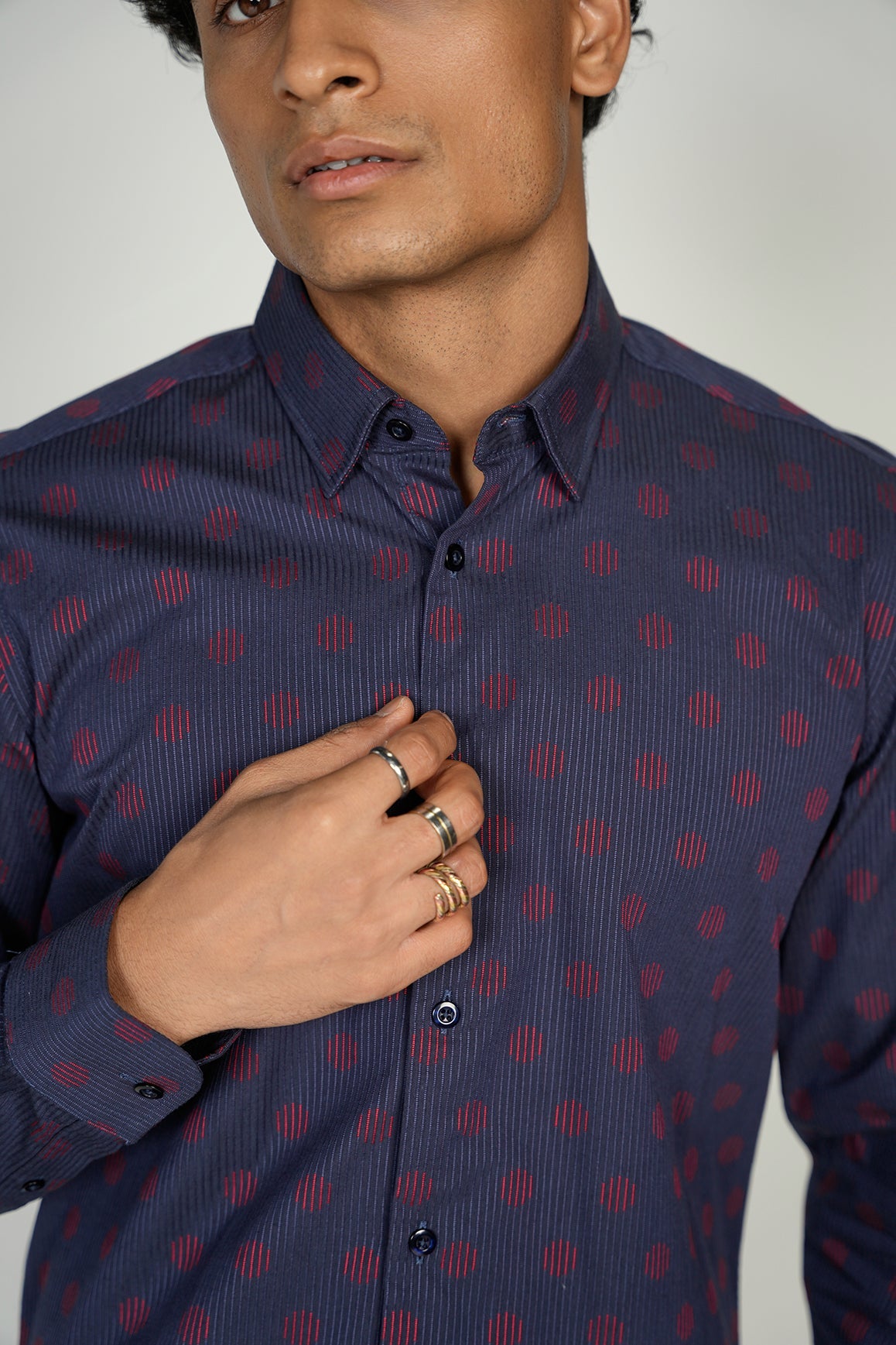 LEO Textured King Cotton Shirt