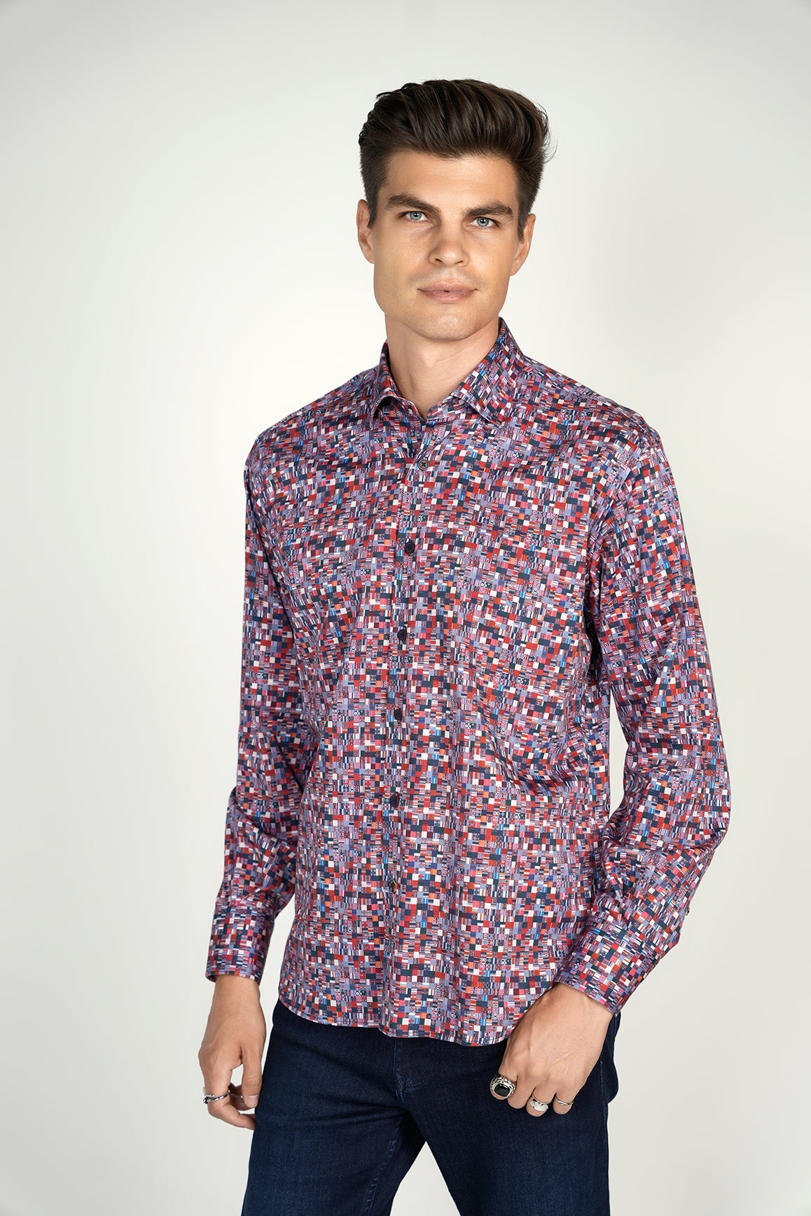 Navy and Red Shirt Signature Collection