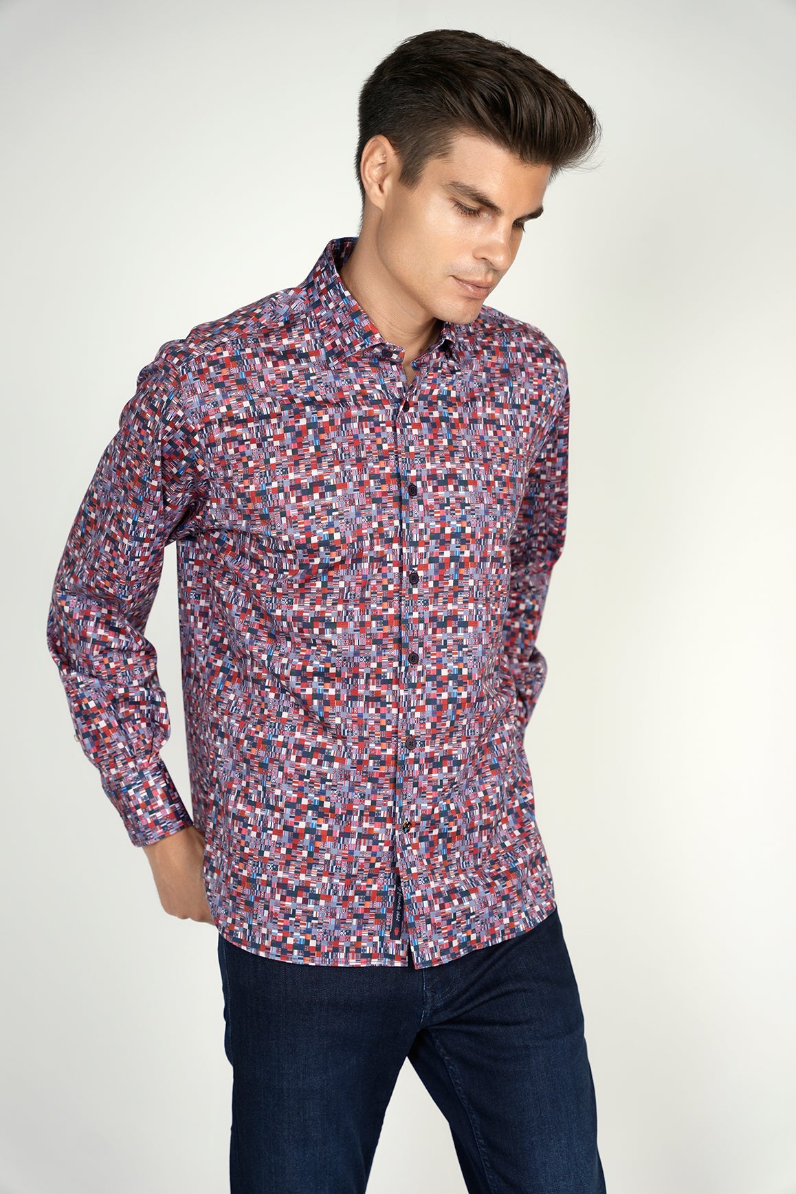 Navy and Red Shirt Signature Collection