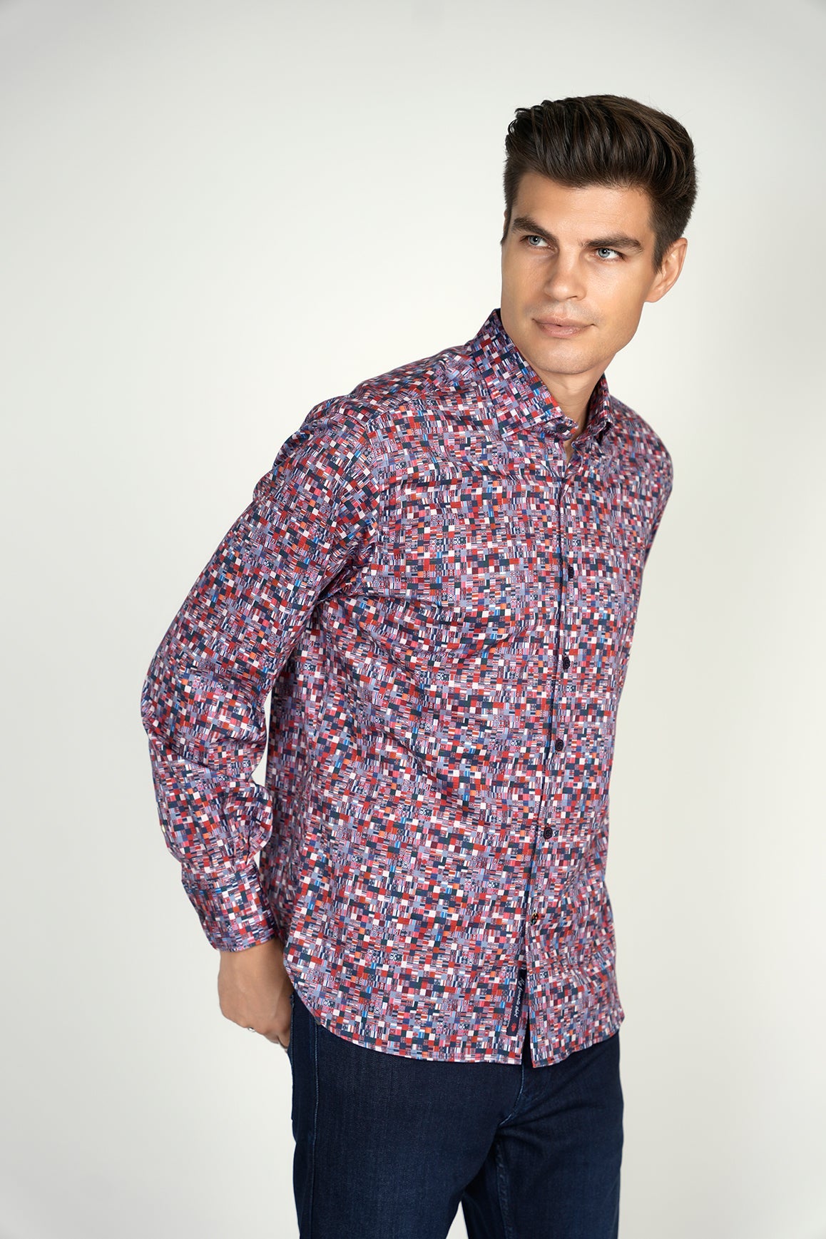 Navy and Red Shirt Signature Collection