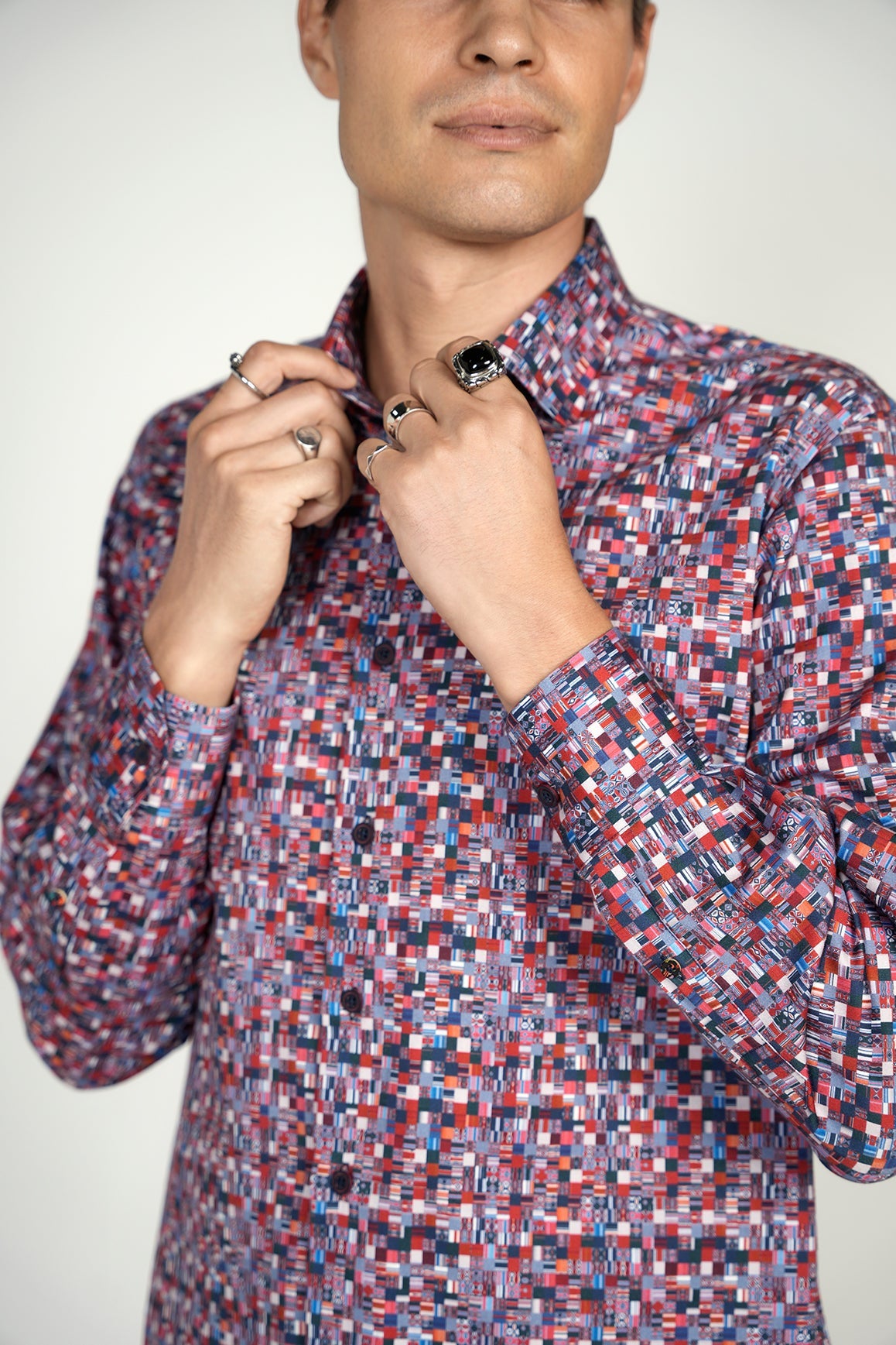 Navy and Red Shirt Signature Collection