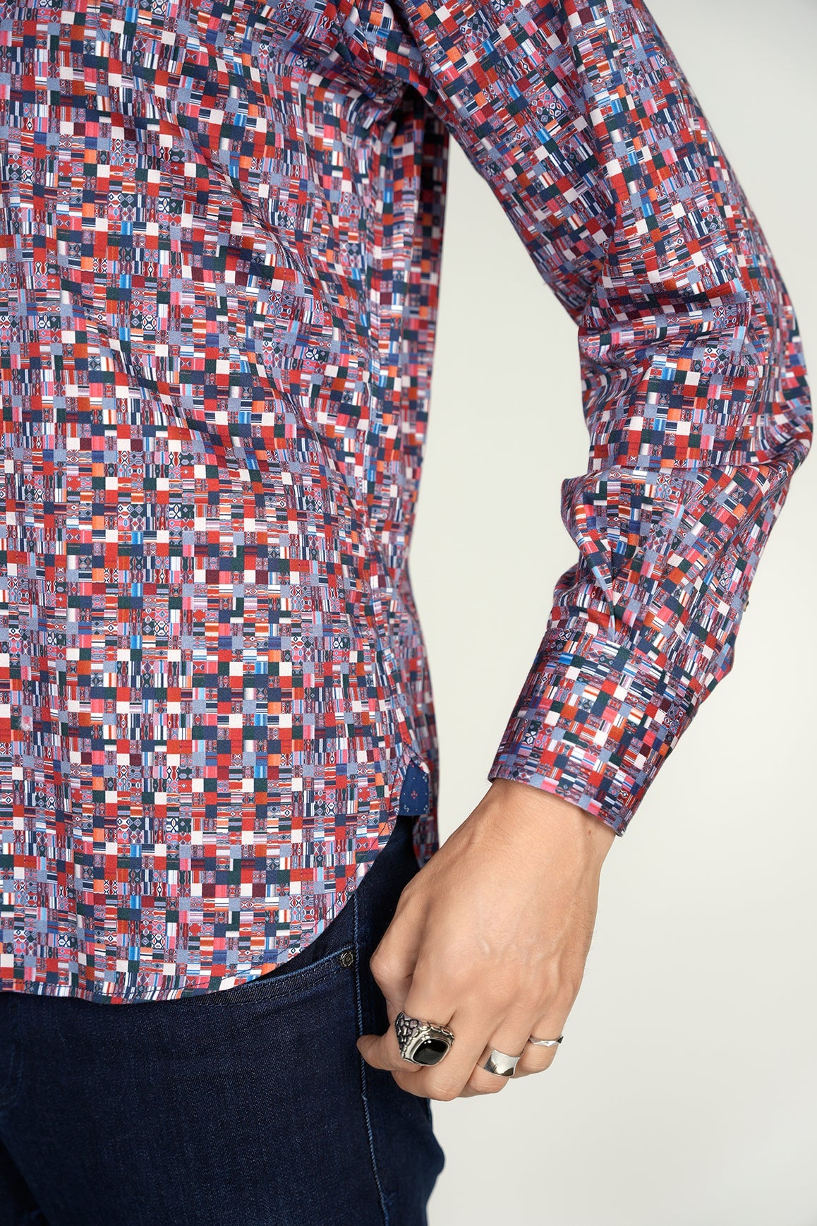 Navy and Red Shirt Signature Collection