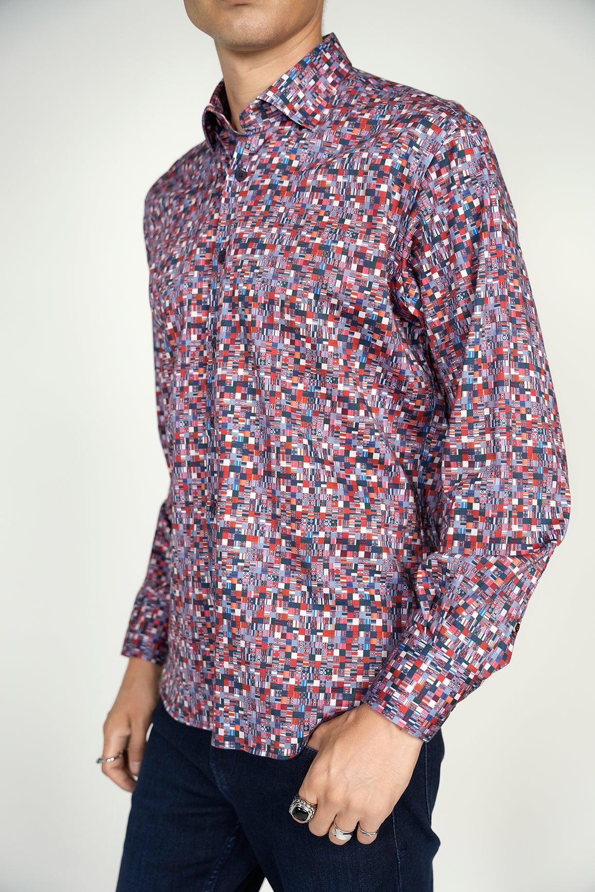 Navy and Red Shirt Signature Collection