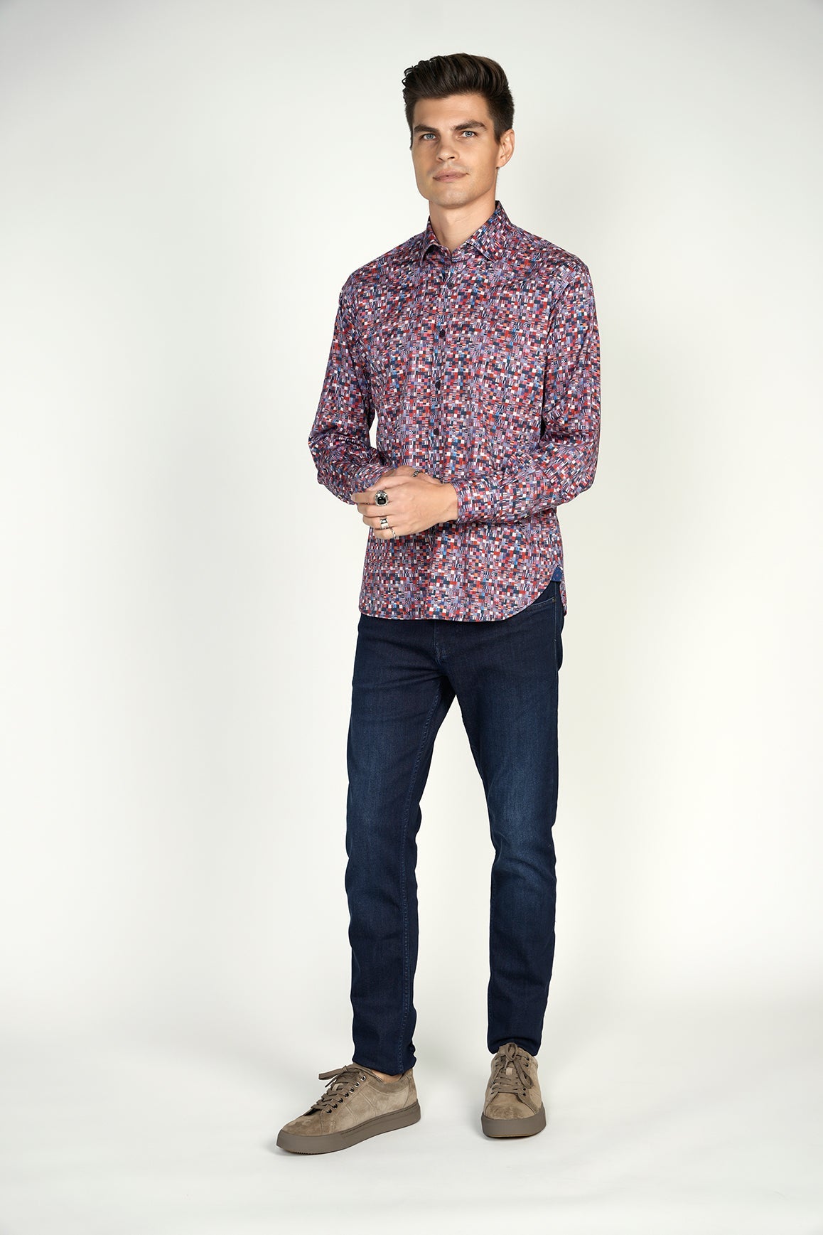 Navy and Red Shirt Signature Collection