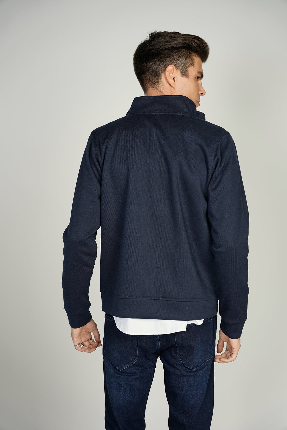 Navy Suede Jacket